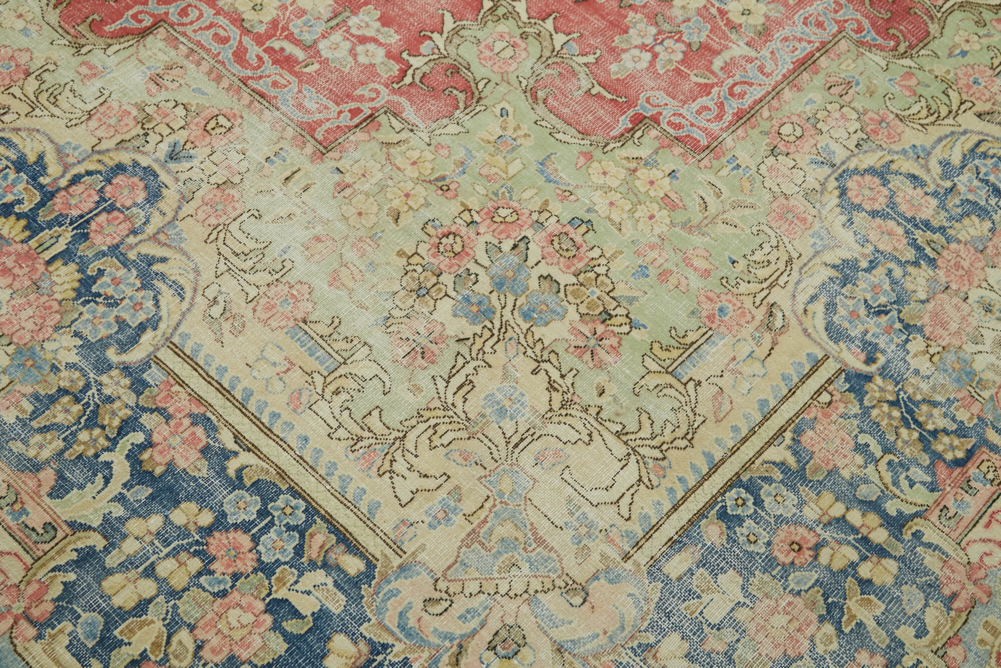 10 x 16 Beige Vintage Large Area Rug - 6302