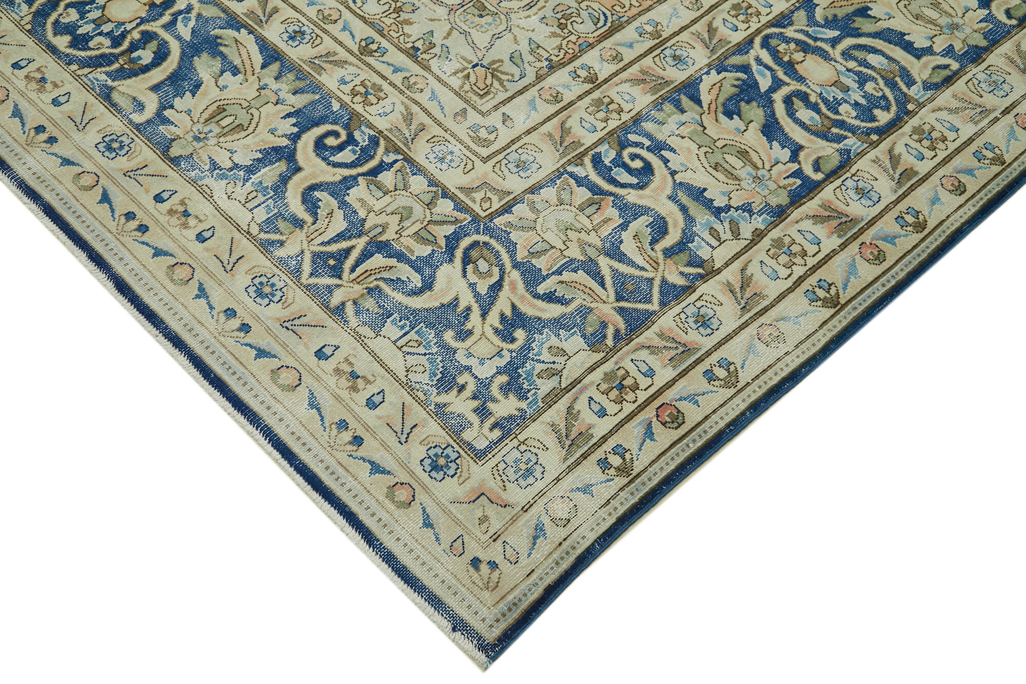 9 x 13 Beige Vintage Large Area Rug - 6303