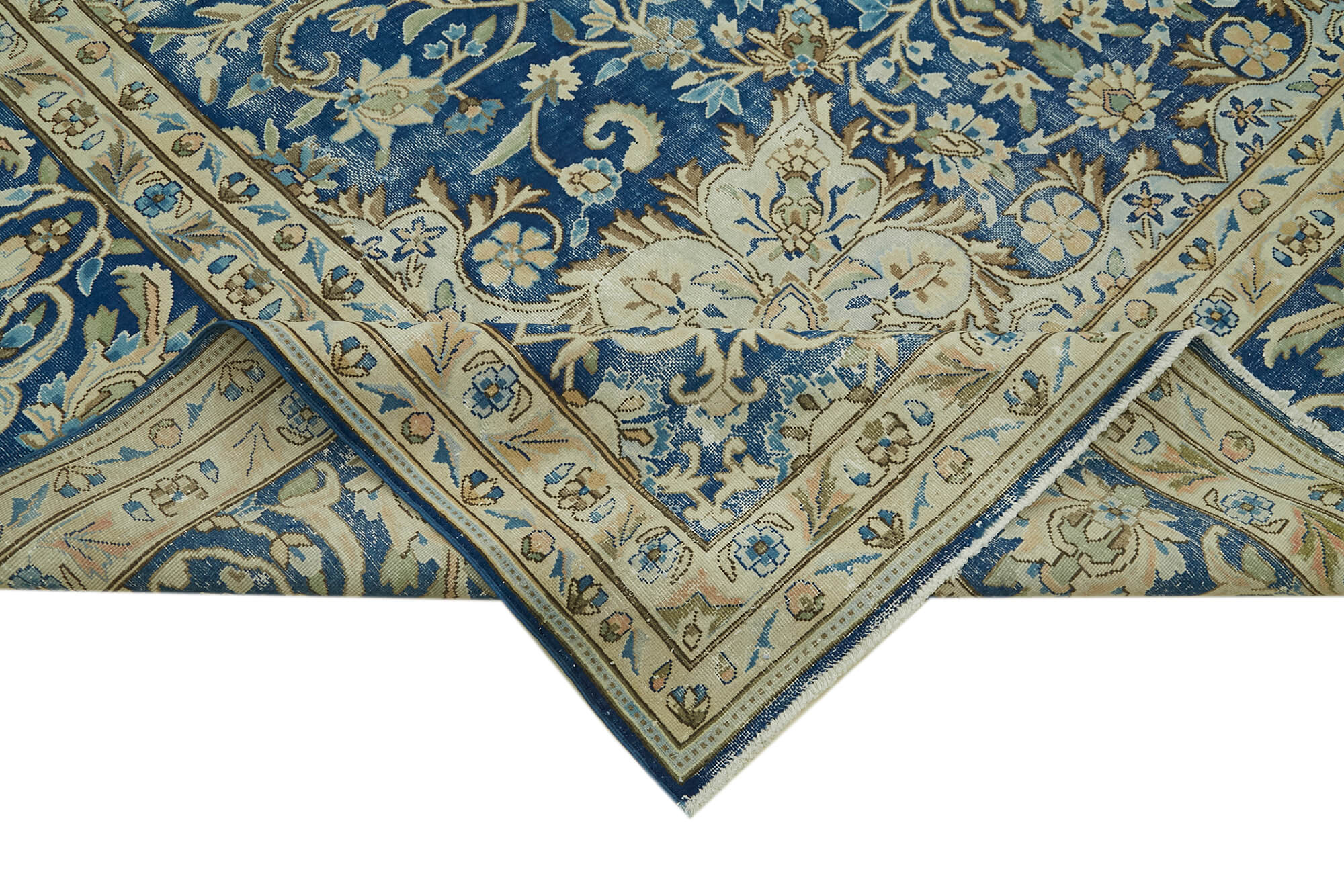 9 x 13 Beige Vintage Large Area Rug - 6303