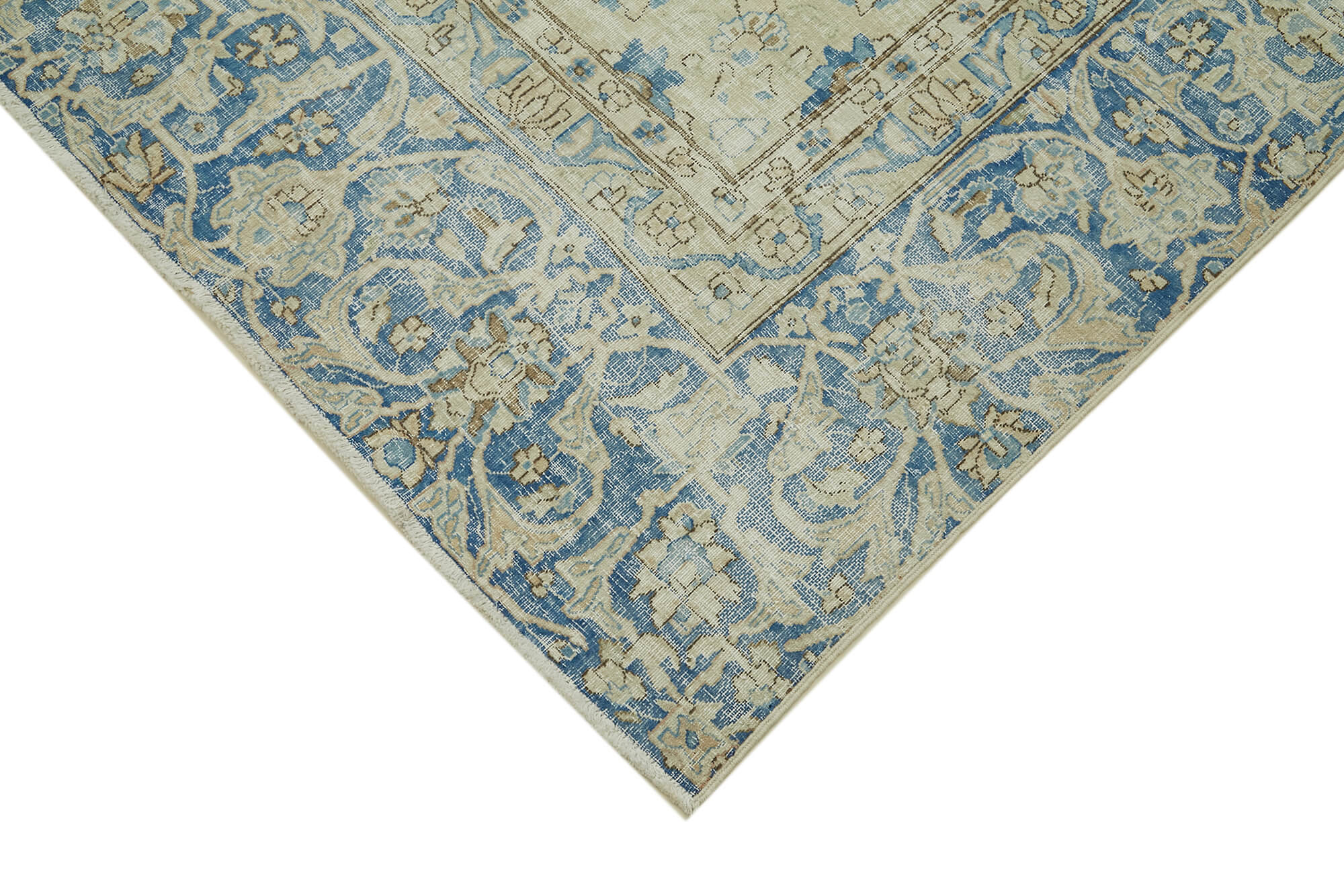 9 x 14 Beige Vintage Large Area Rug - 6304