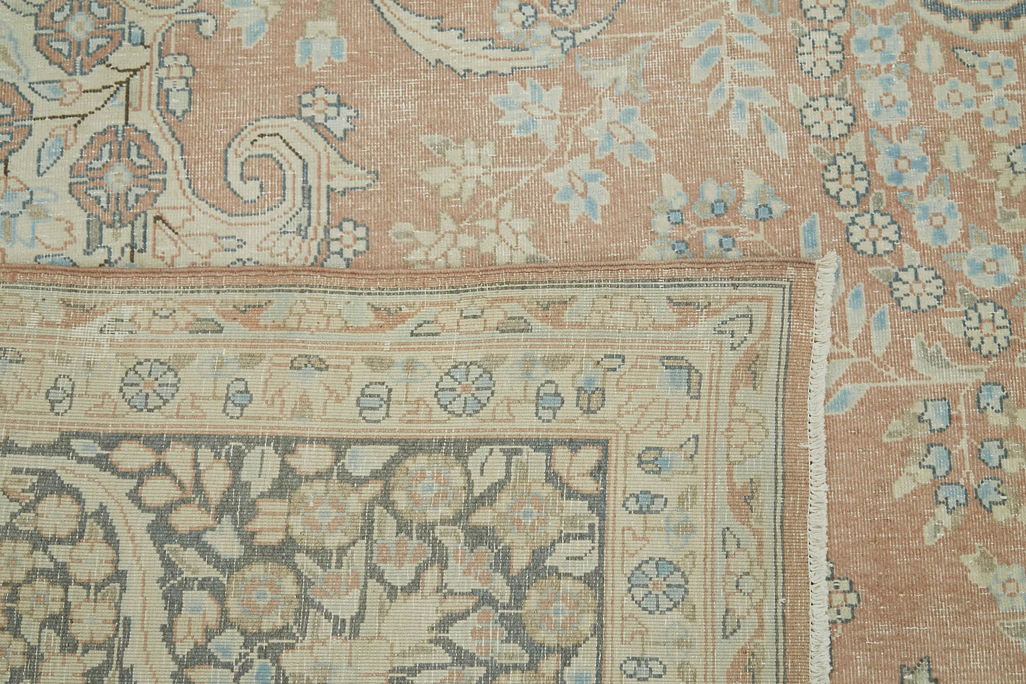 9 x 13 Beige Vintage Large Area Rug - 6307