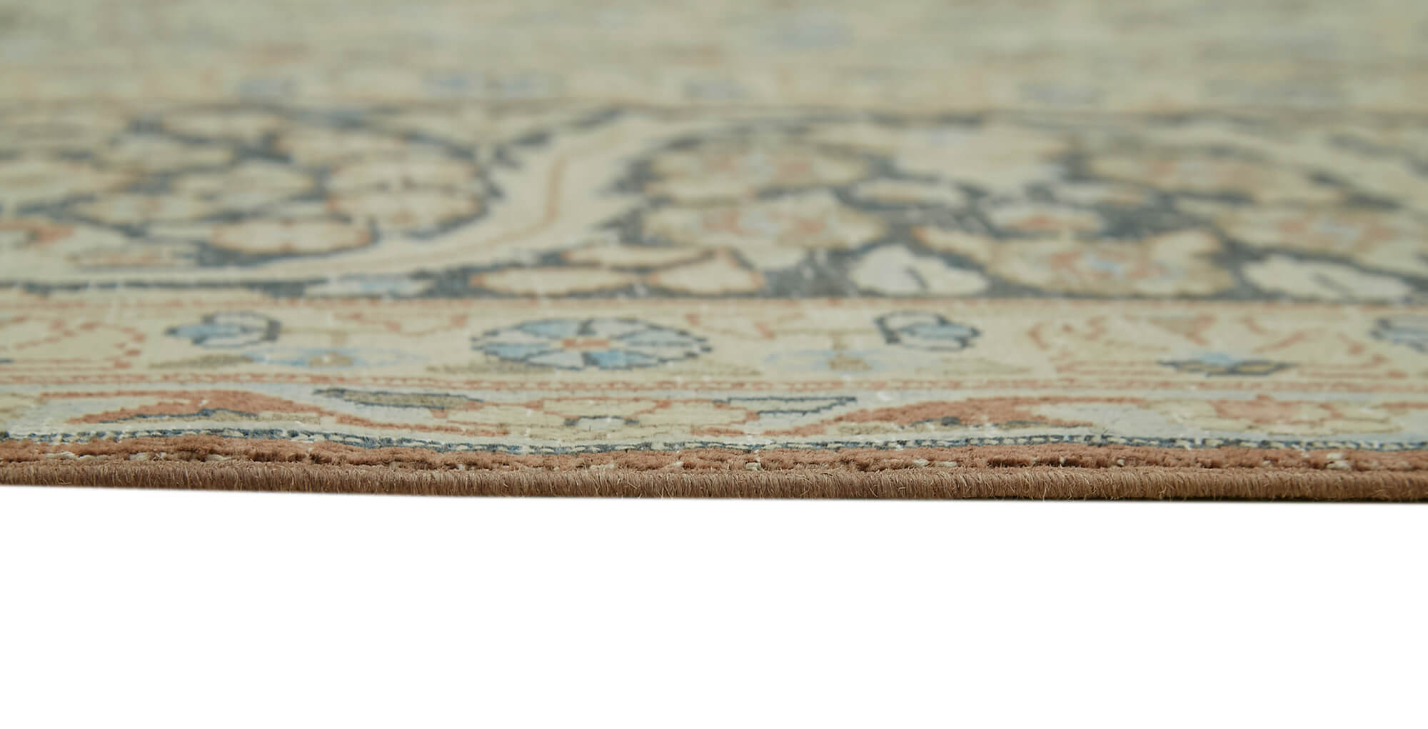 9 x 13 Beige Vintage Large Area Rug - 6307