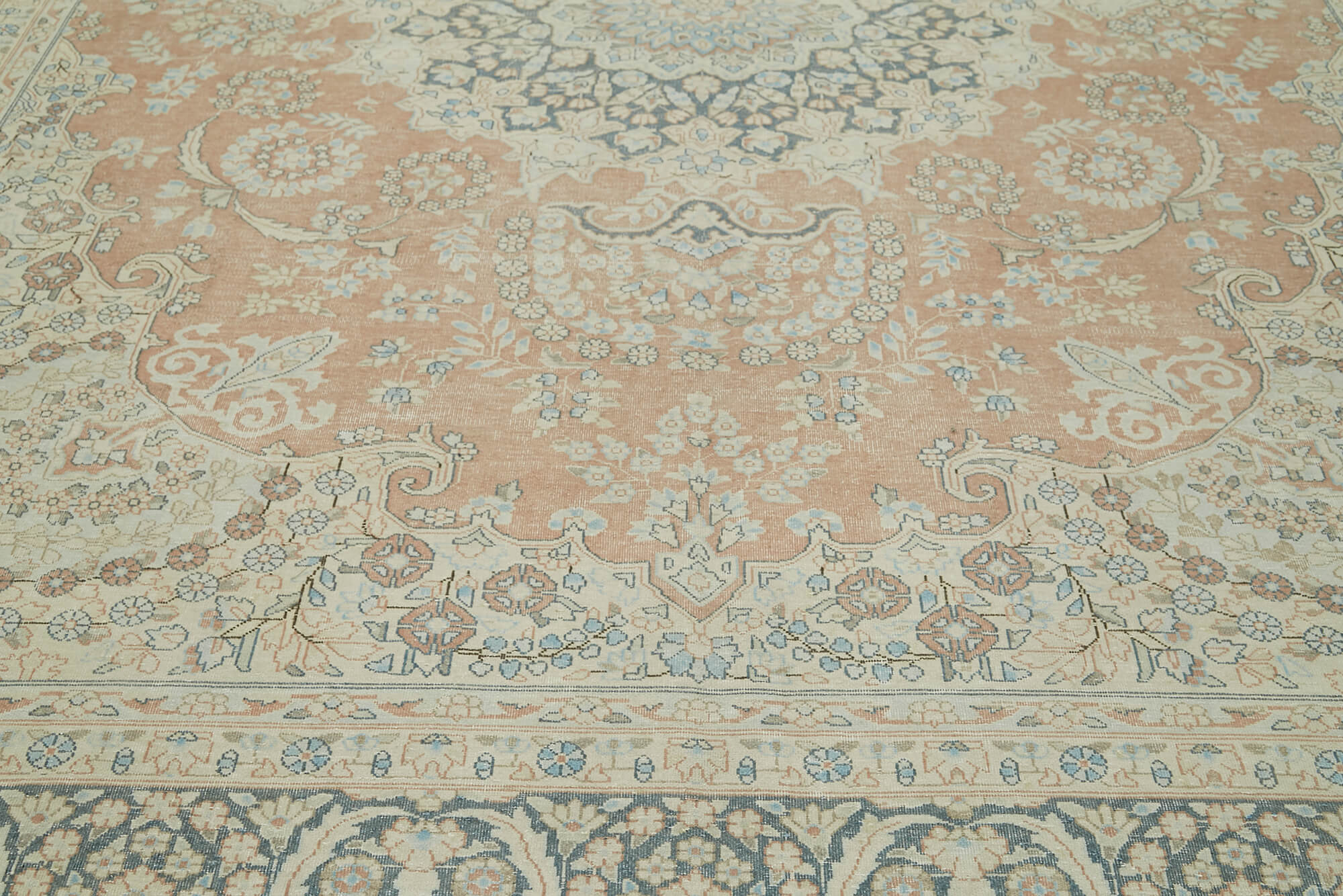 9 x 13 Beige Vintage Large Area Rug - 6307