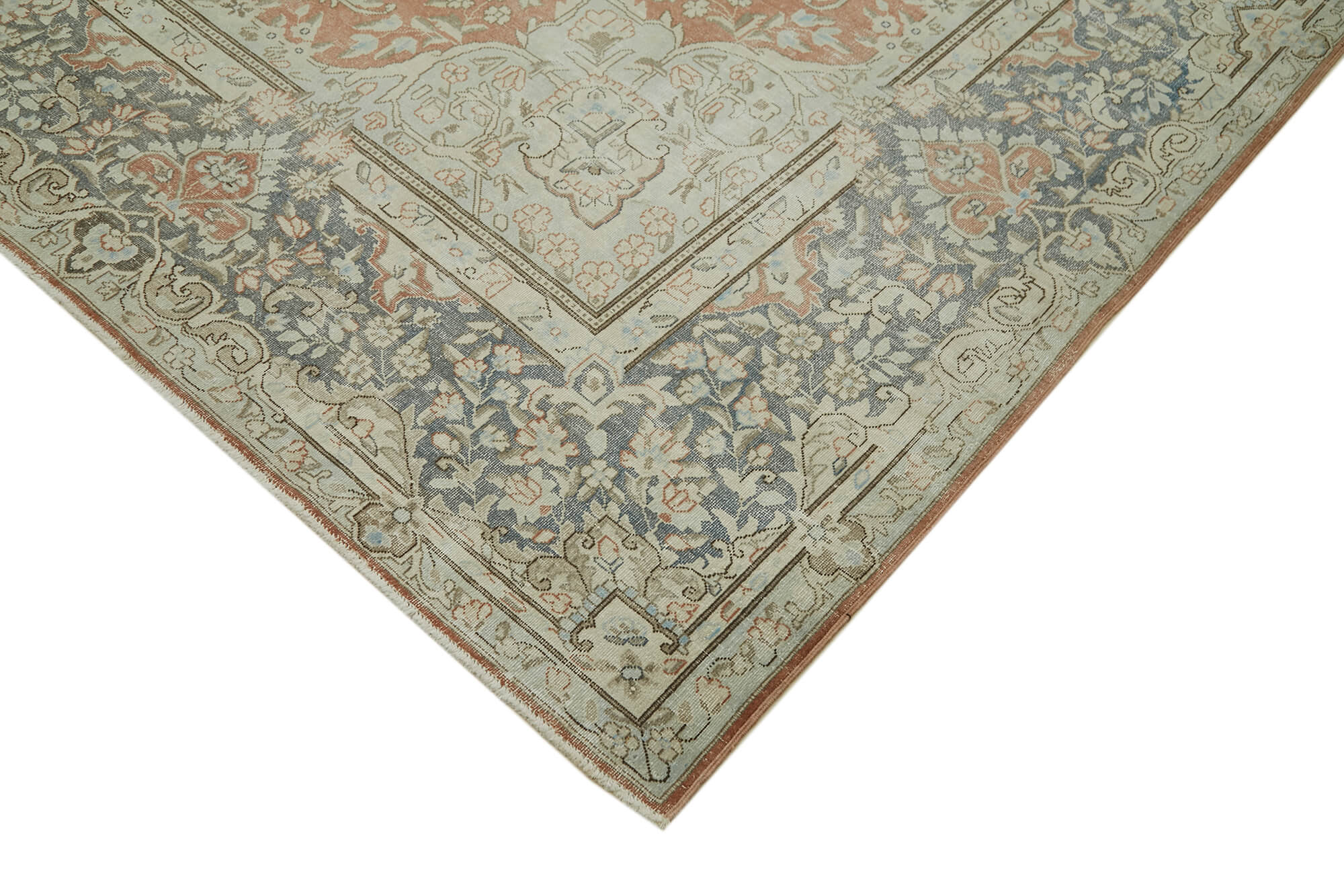 10 x 14 Beige Vintage Large Area Rug - 6308