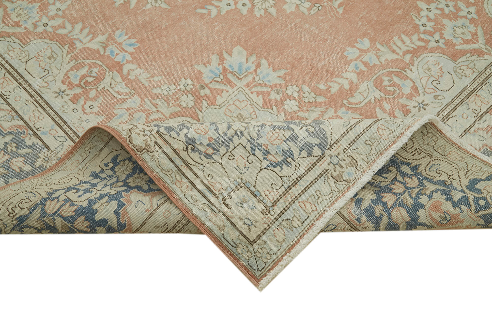 10 x 14 Beige Vintage Large Area Rug - 6308