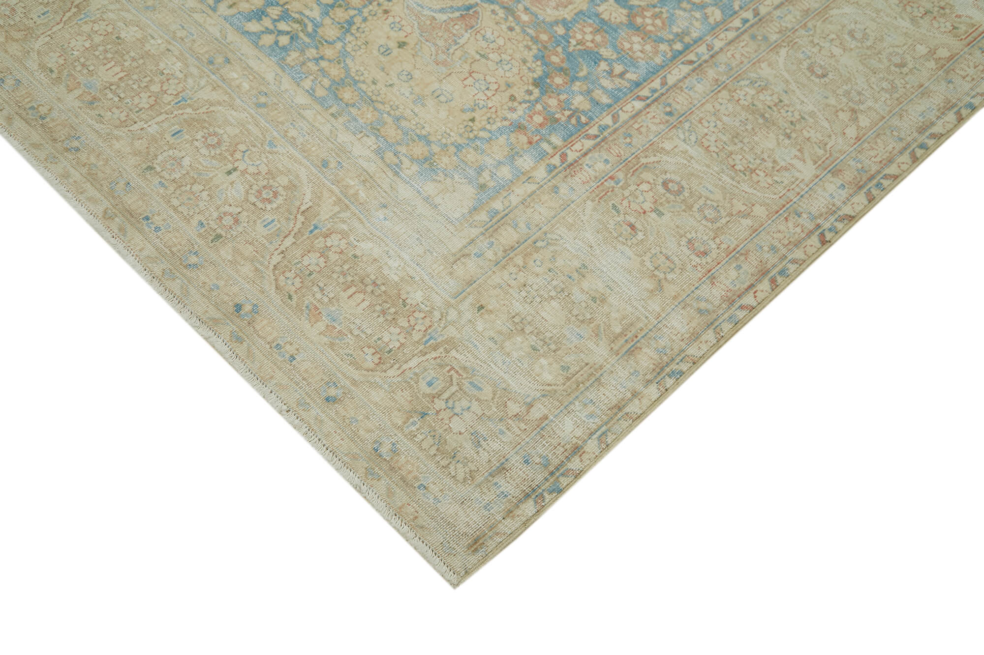 8 x 10 Beige Vintage Large Area Rug - 6309