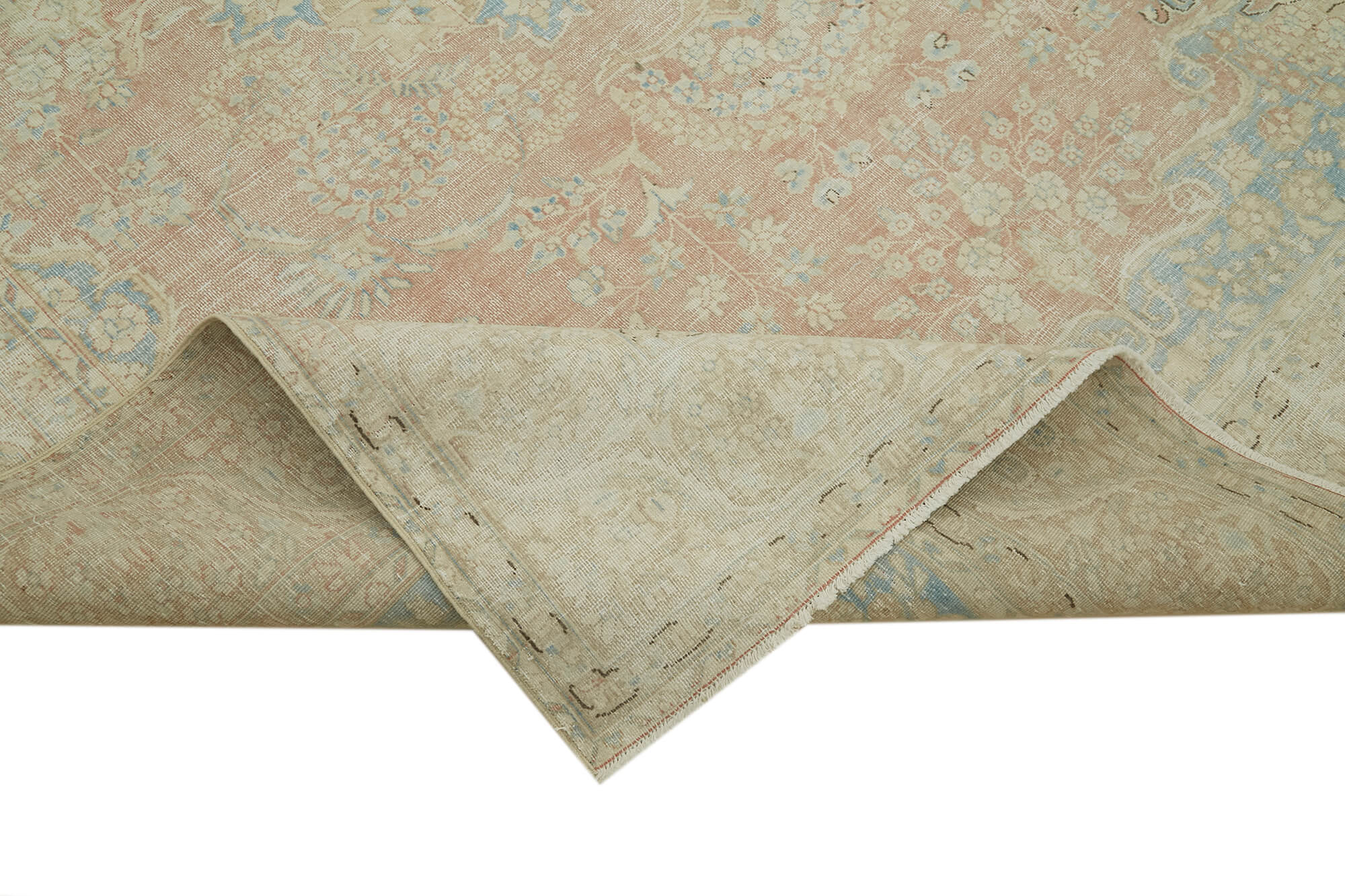 8 x 10 Beige Vintage Large Area Rug - 6309