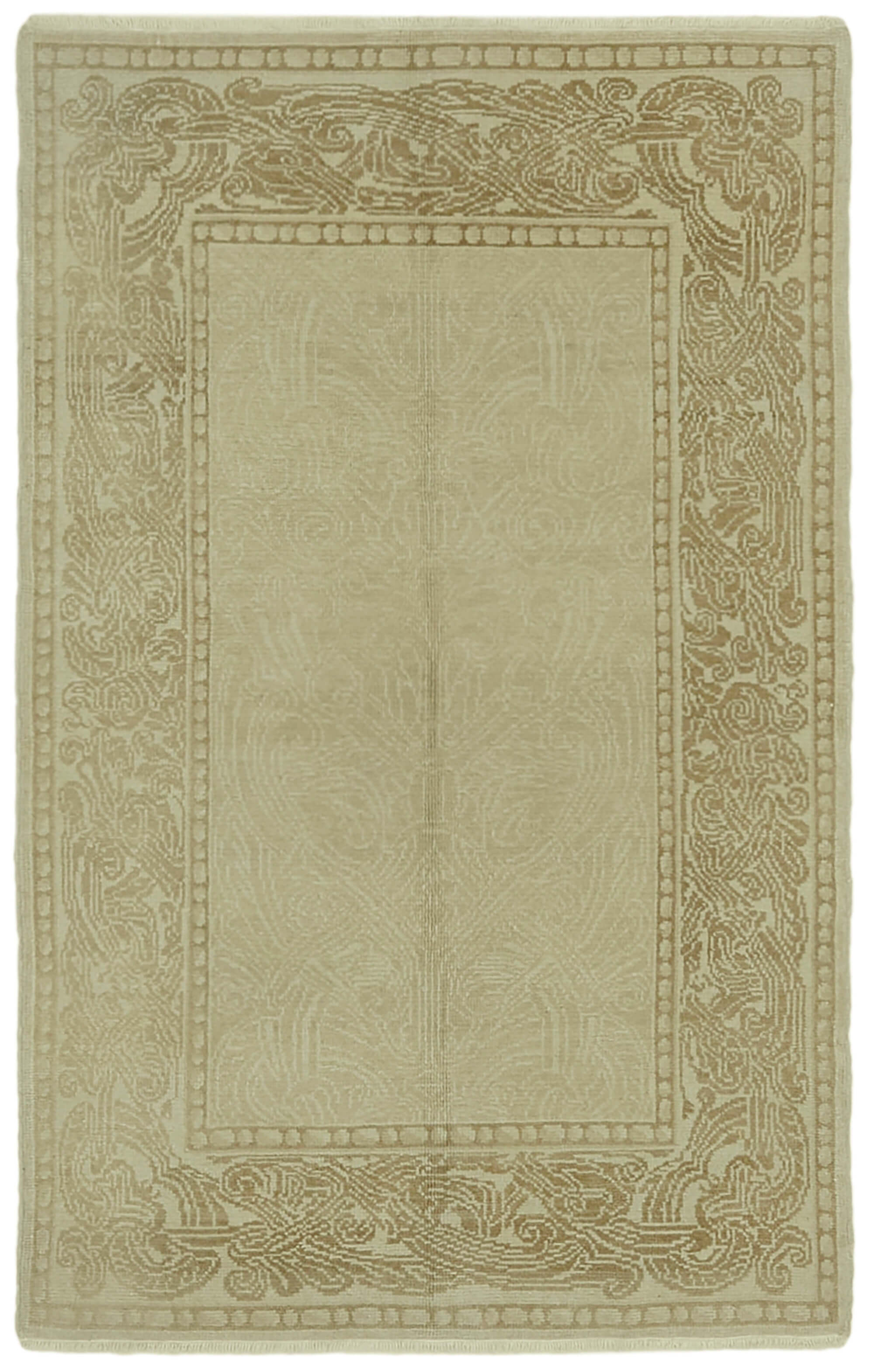 4 x 6 Beige Oushak Rug - 6446