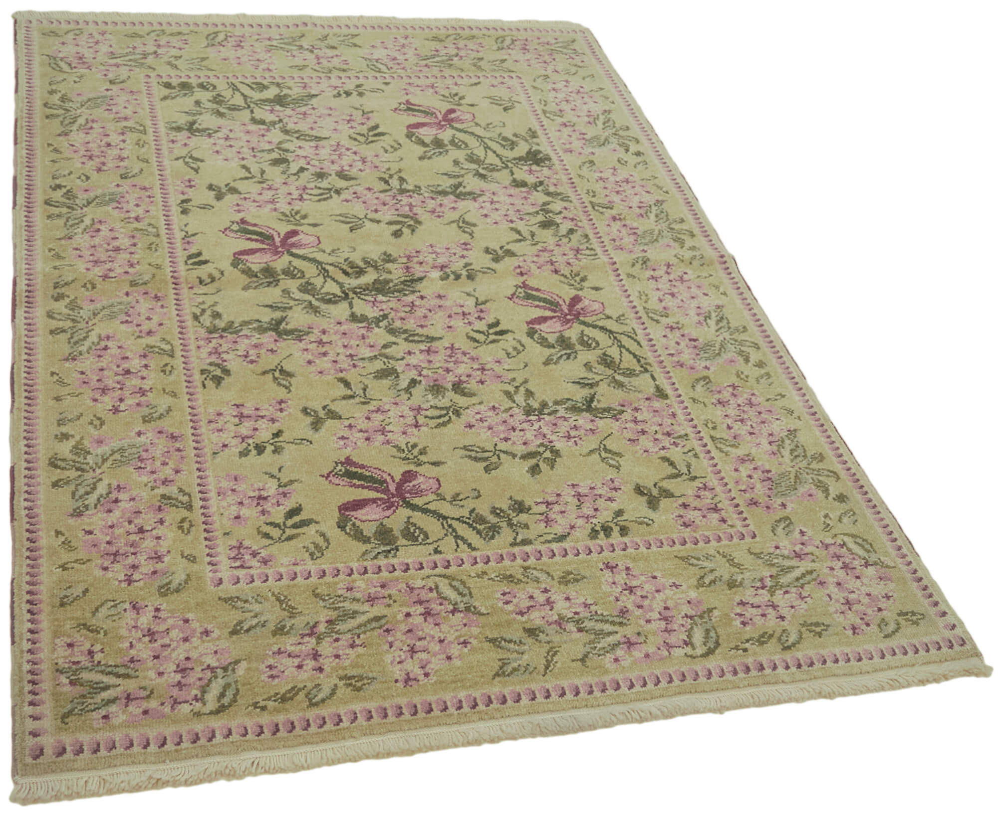 4 x 6 Green Oushak Rug - 6447