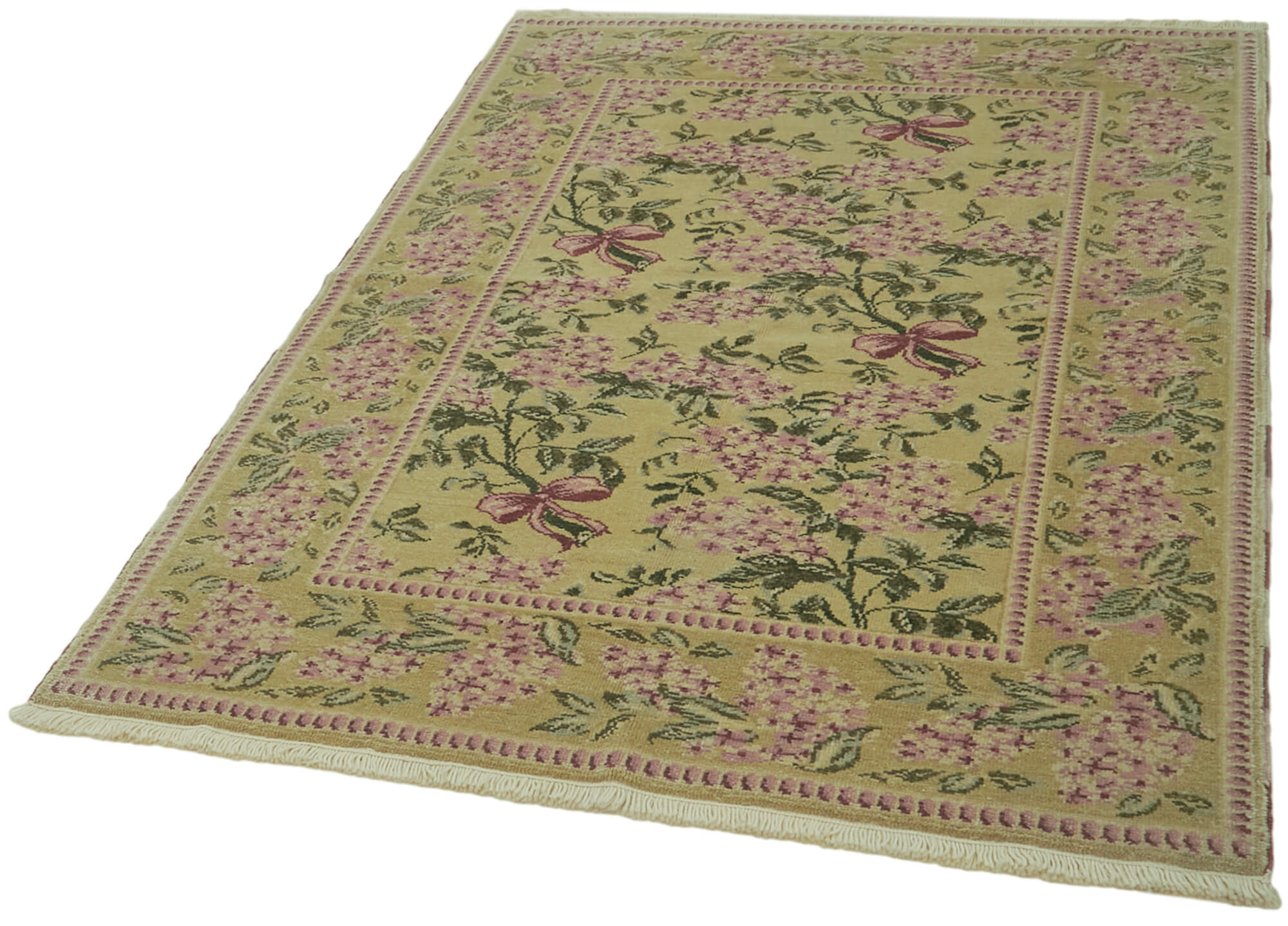 4 x 6 Green Oushak Rug - 6447