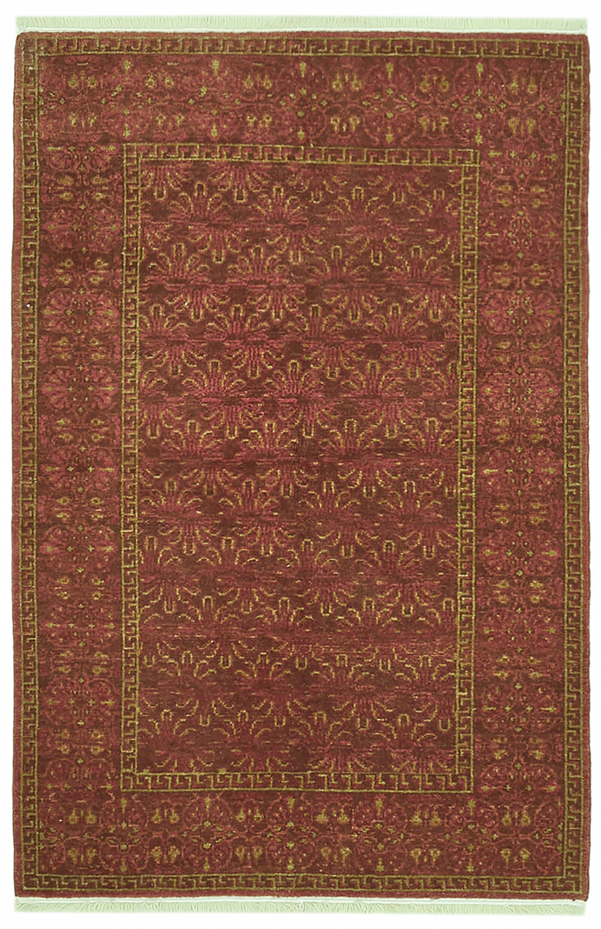 4 x 6 Red Oushak Rug - 6448