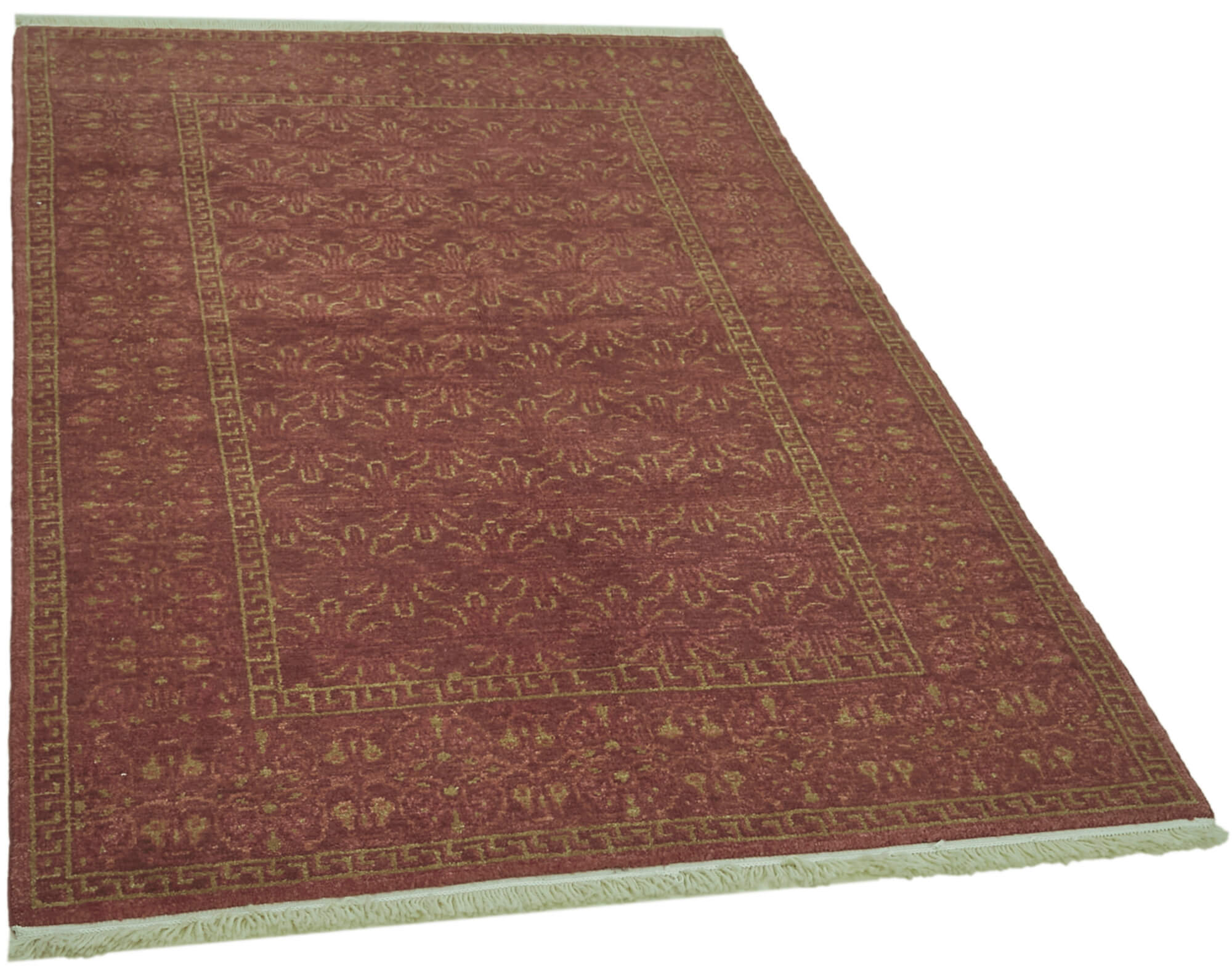 4 x 6 Red Oushak Rug - 6448