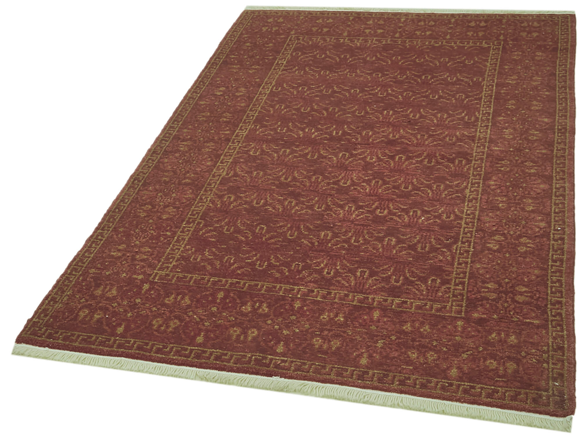 4 x 6 Red Oushak Rug - 6448