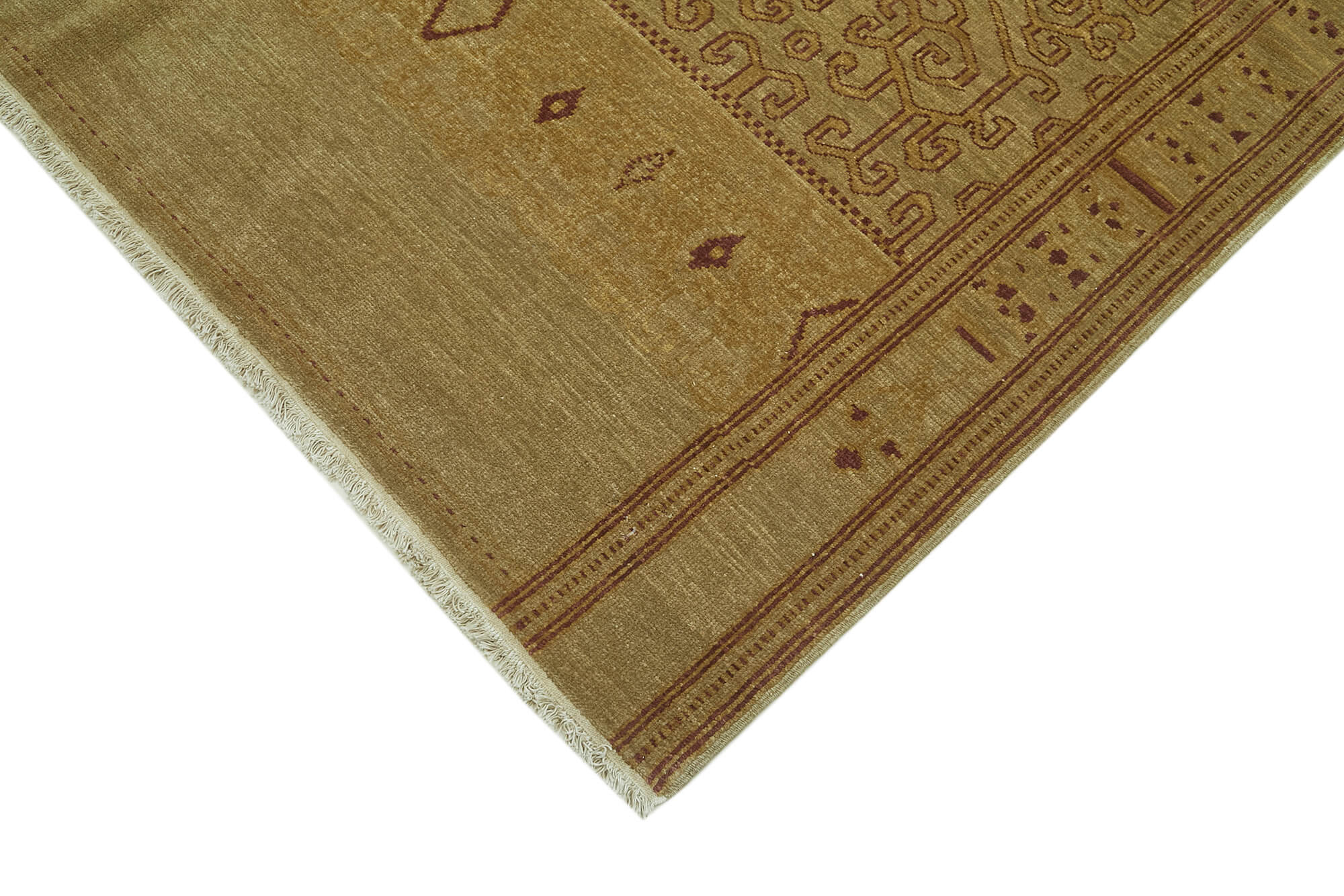 6 x 8 Beige Oushak Rug - 6453