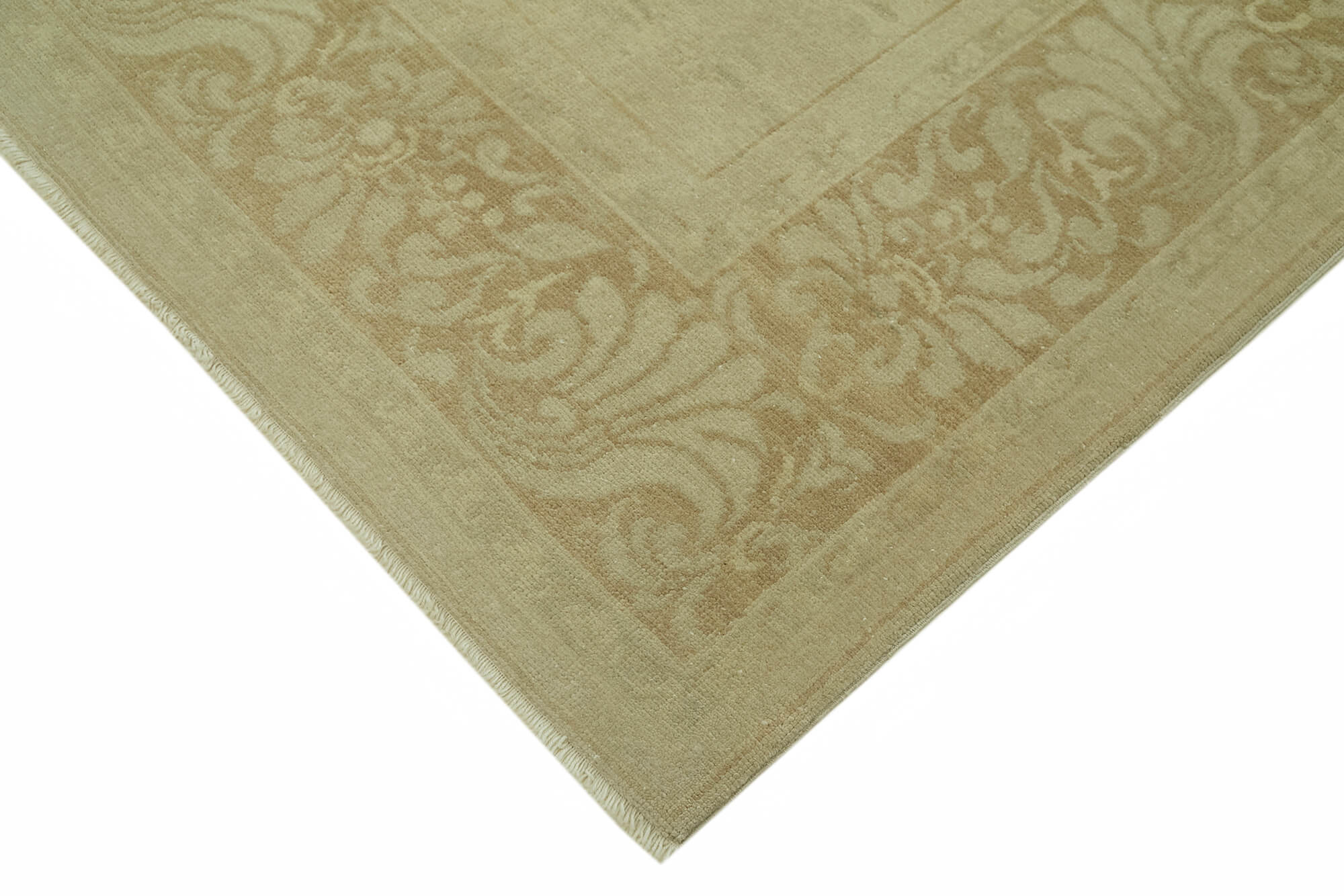 8 x 10 Beige Oushak Rug - 6456