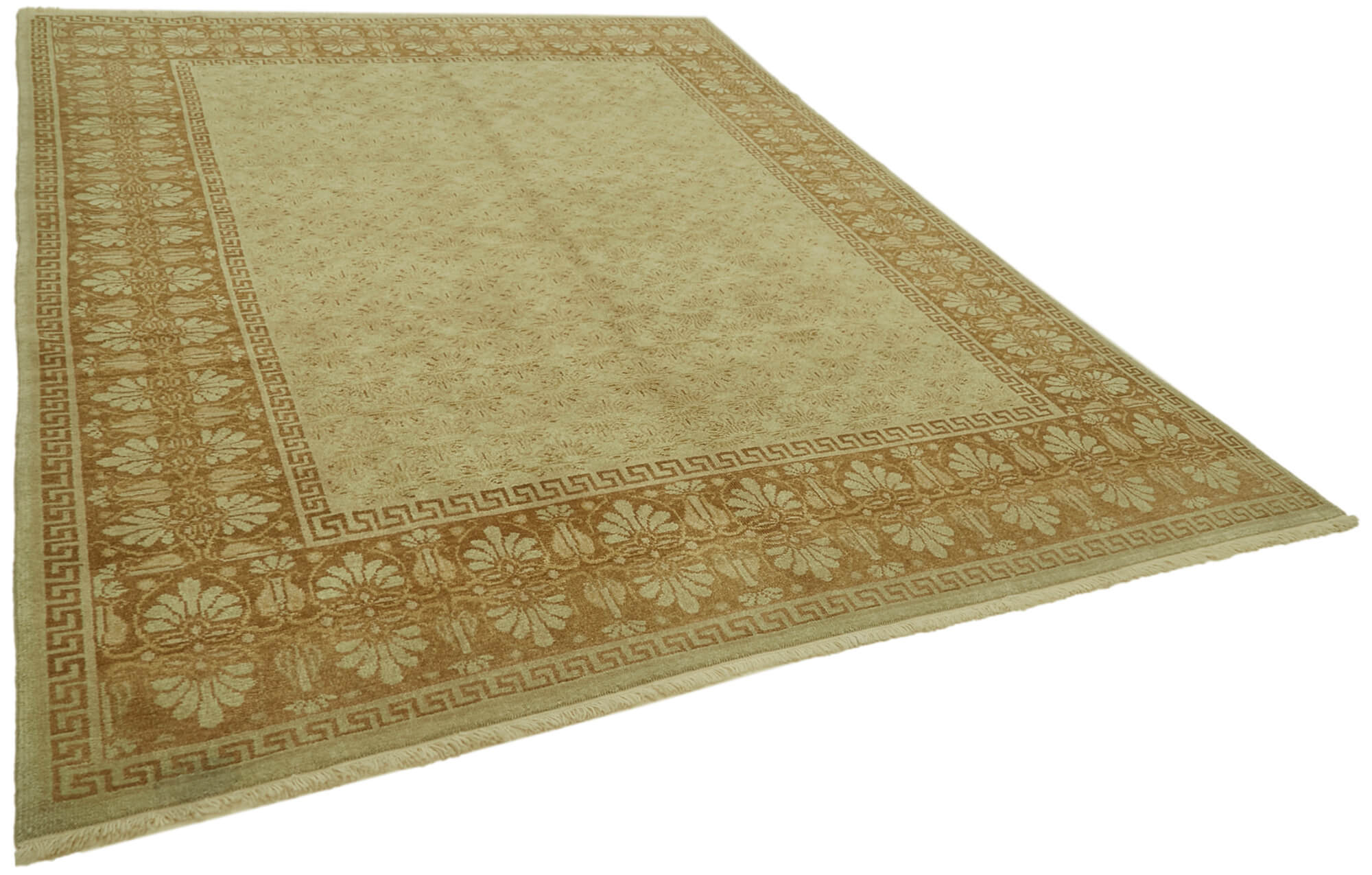 8 x 11 Beige Oushak Rug - 6457