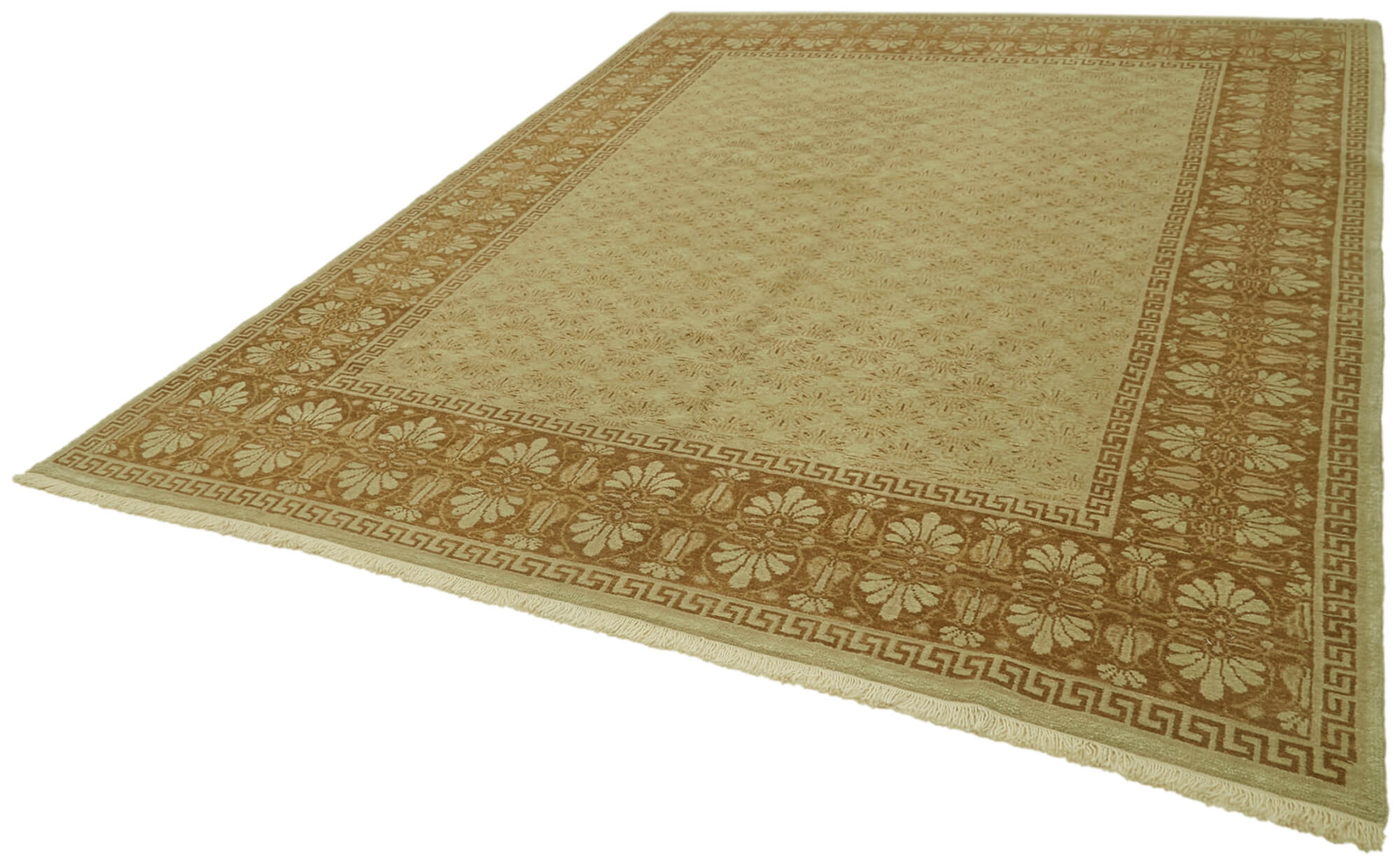 8 x 11 Beige Oushak Rug - 6457