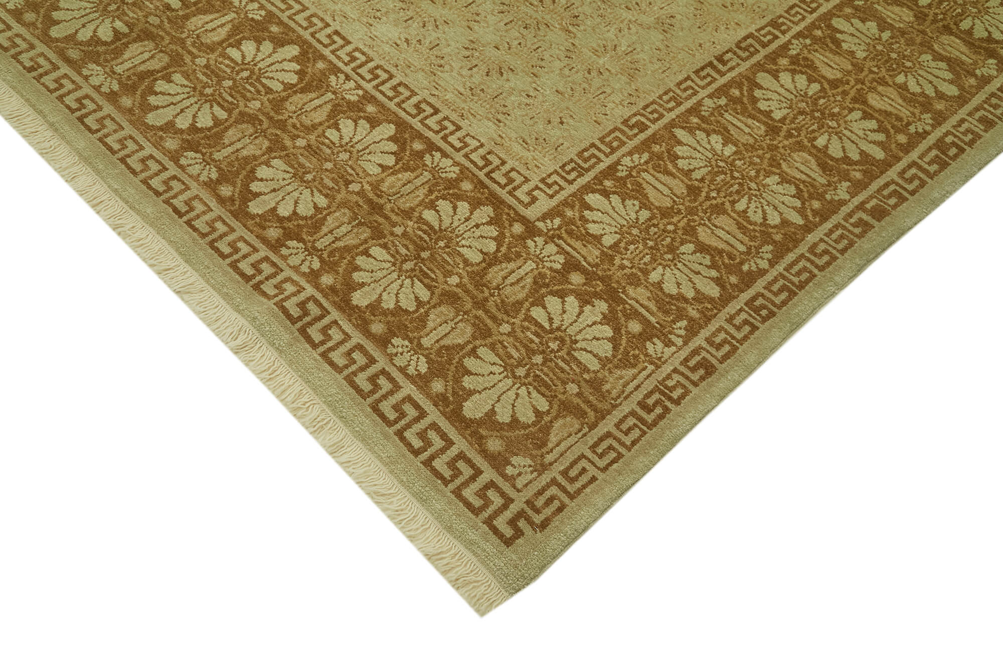 8 x 11 Beige Oushak Rug - 6457