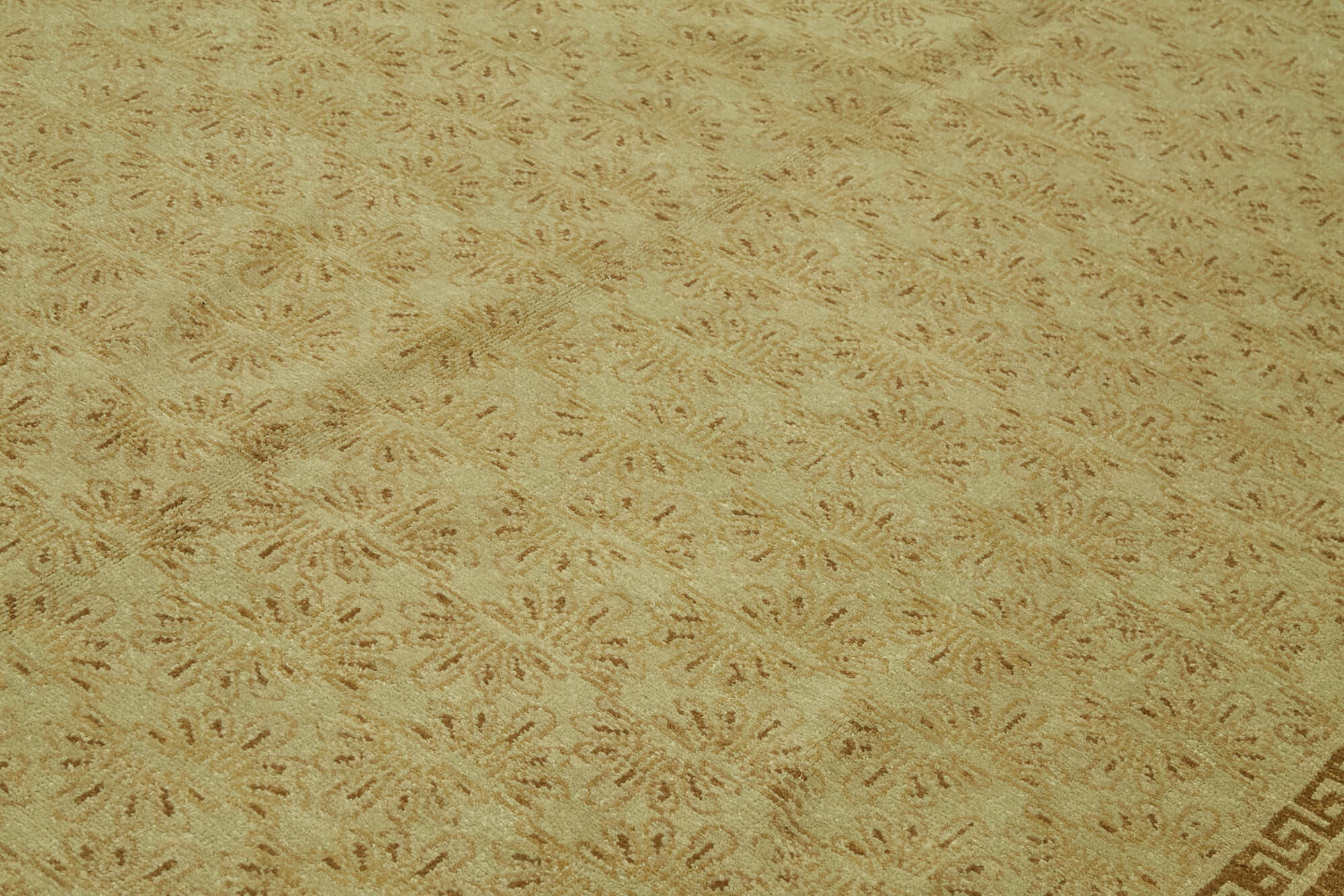 8 x 11 Beige Oushak Rug - 6457