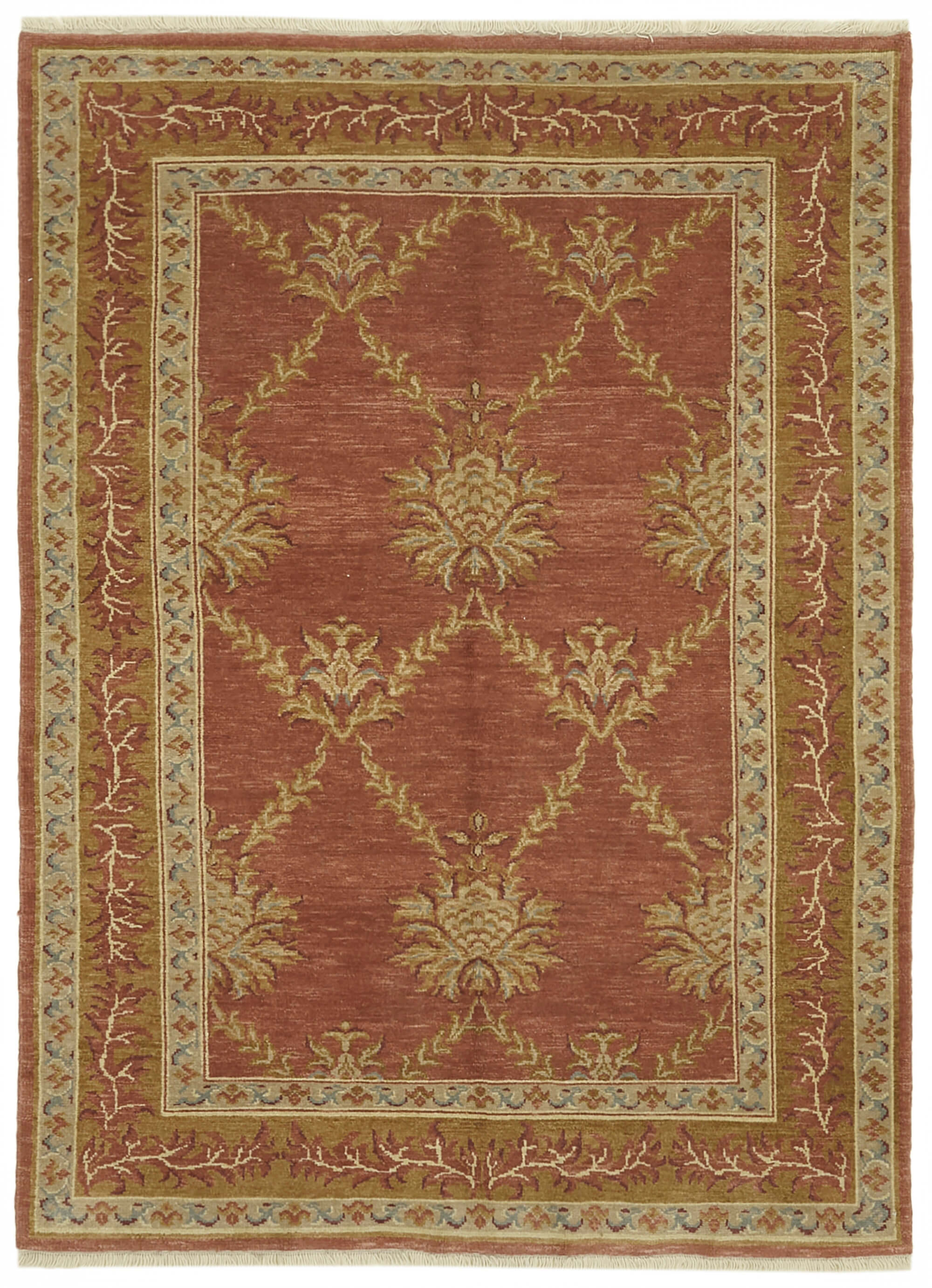 6 x 8 Red Oushak Rug - 6463