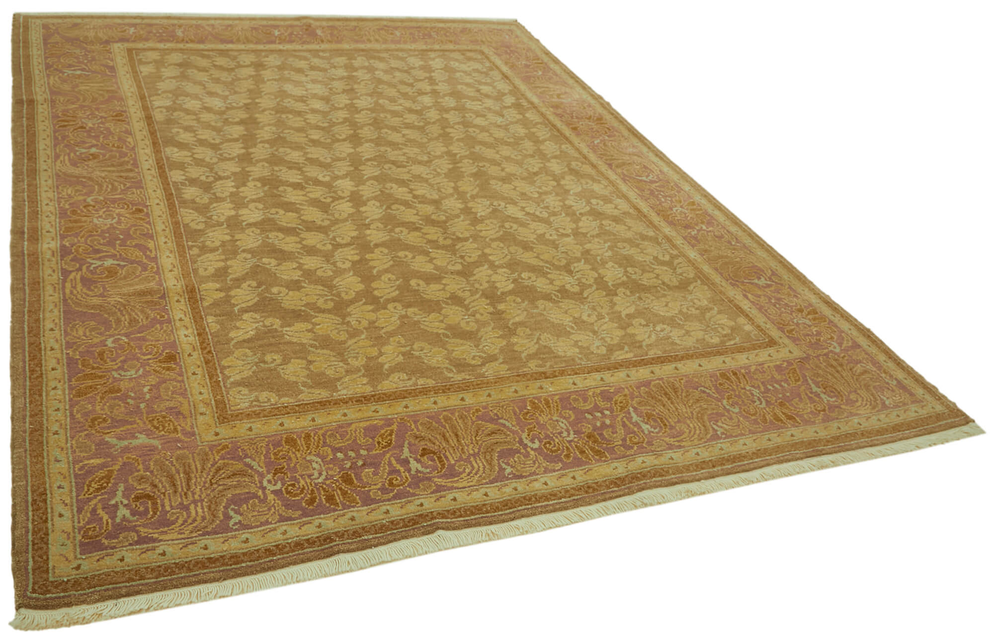 8 x 10 Beige Oushak Rug - 6467