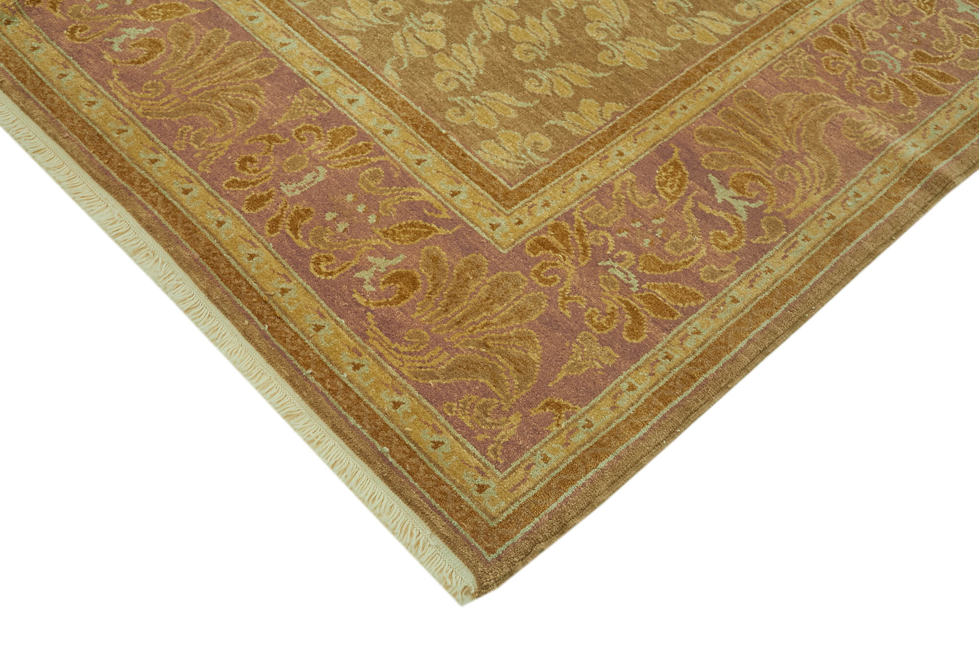 8 x 10 Beige Oushak Rug - 6467