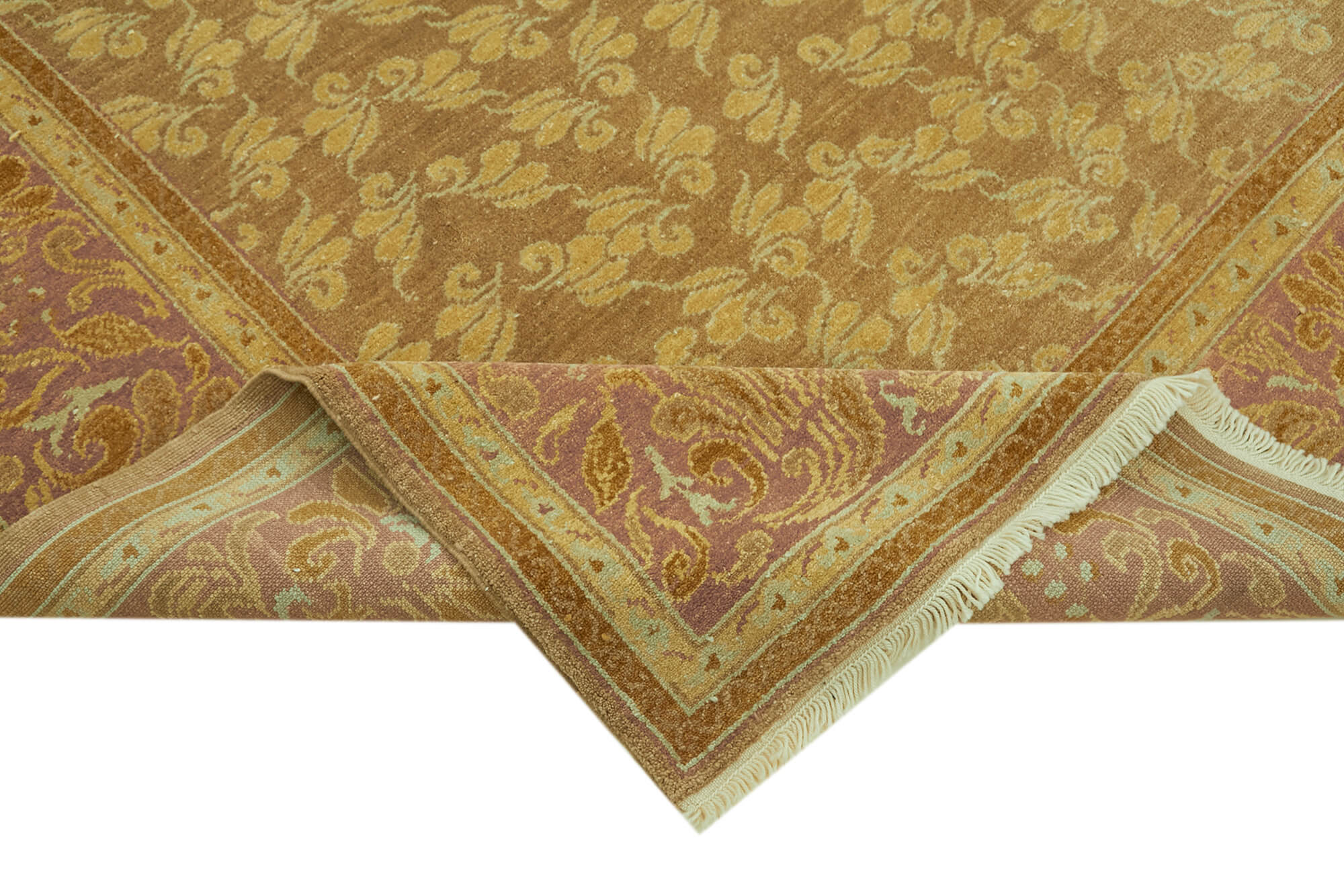 8 x 10 Beige Oushak Rug - 6467