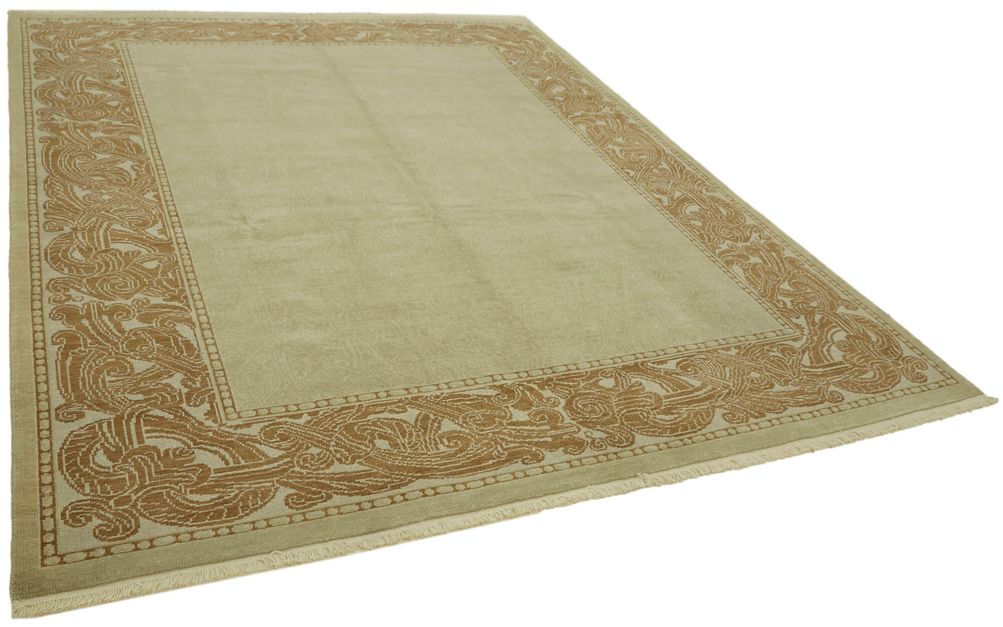 8 x 10 Beige Oushak Rug - 6471