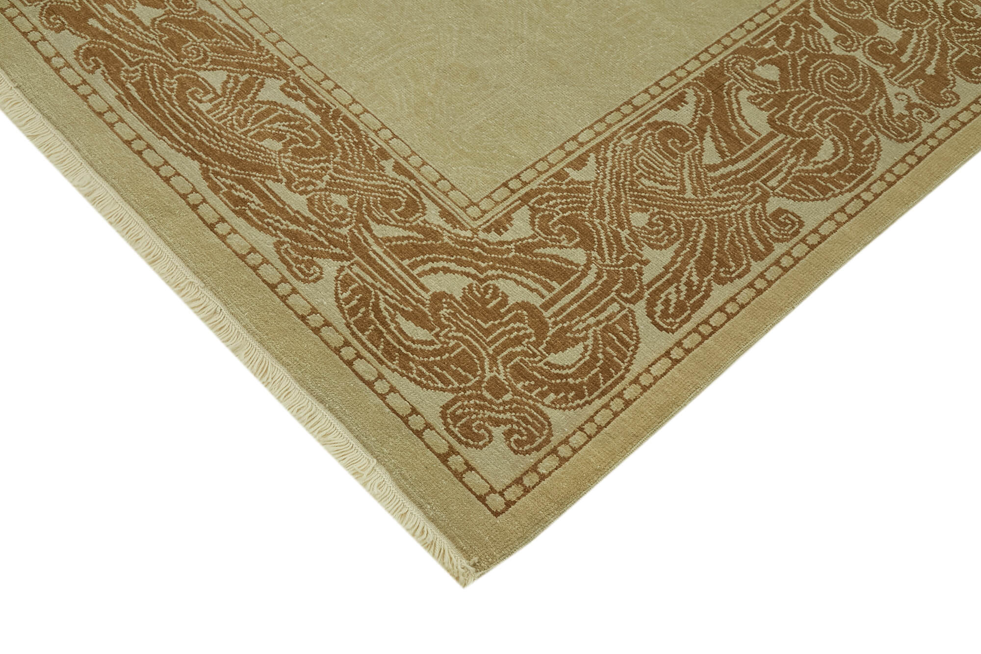 8 x 10 Beige Oushak Rug - 6471