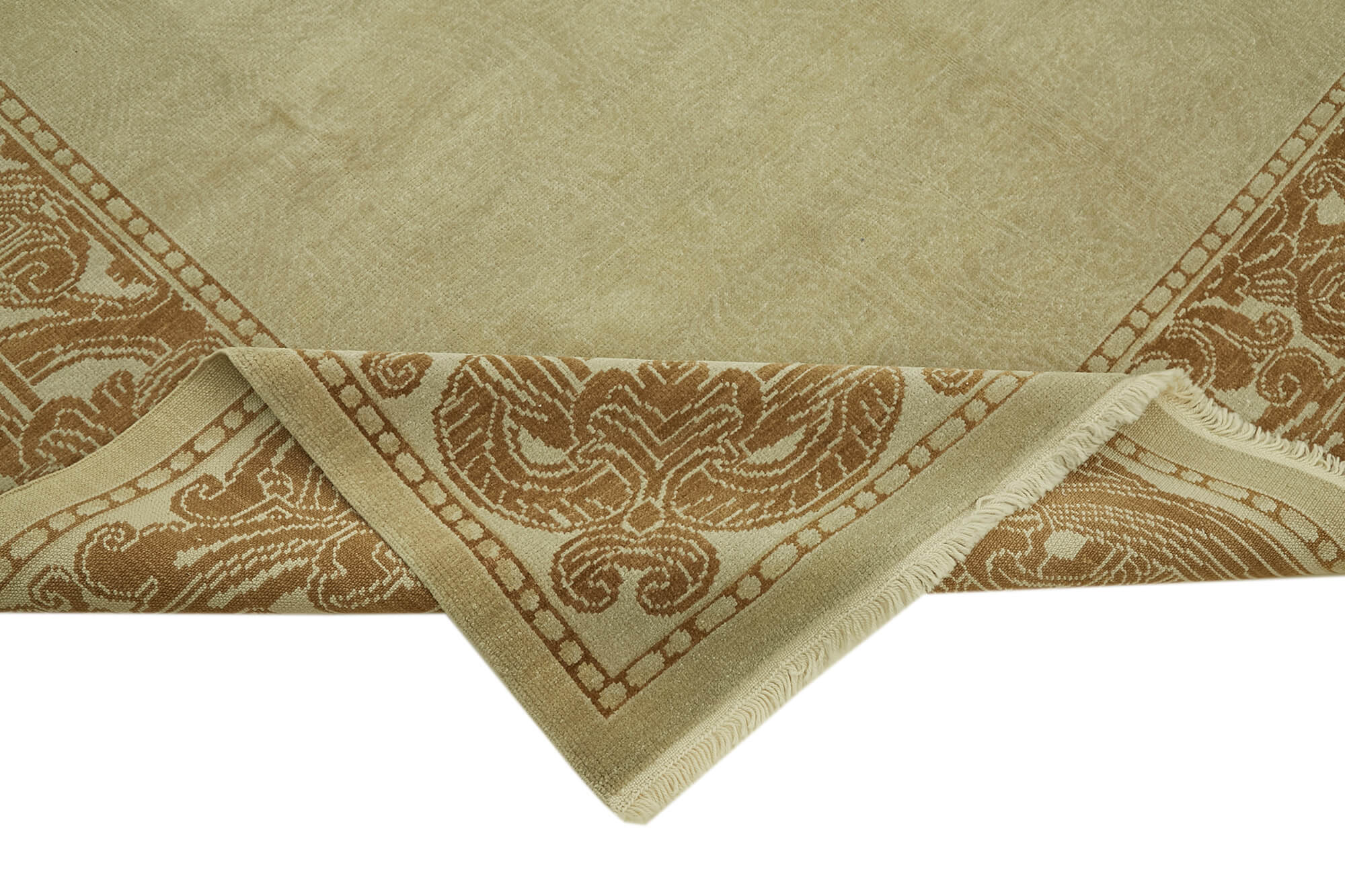 8 x 10 Beige Oushak Rug - 6471