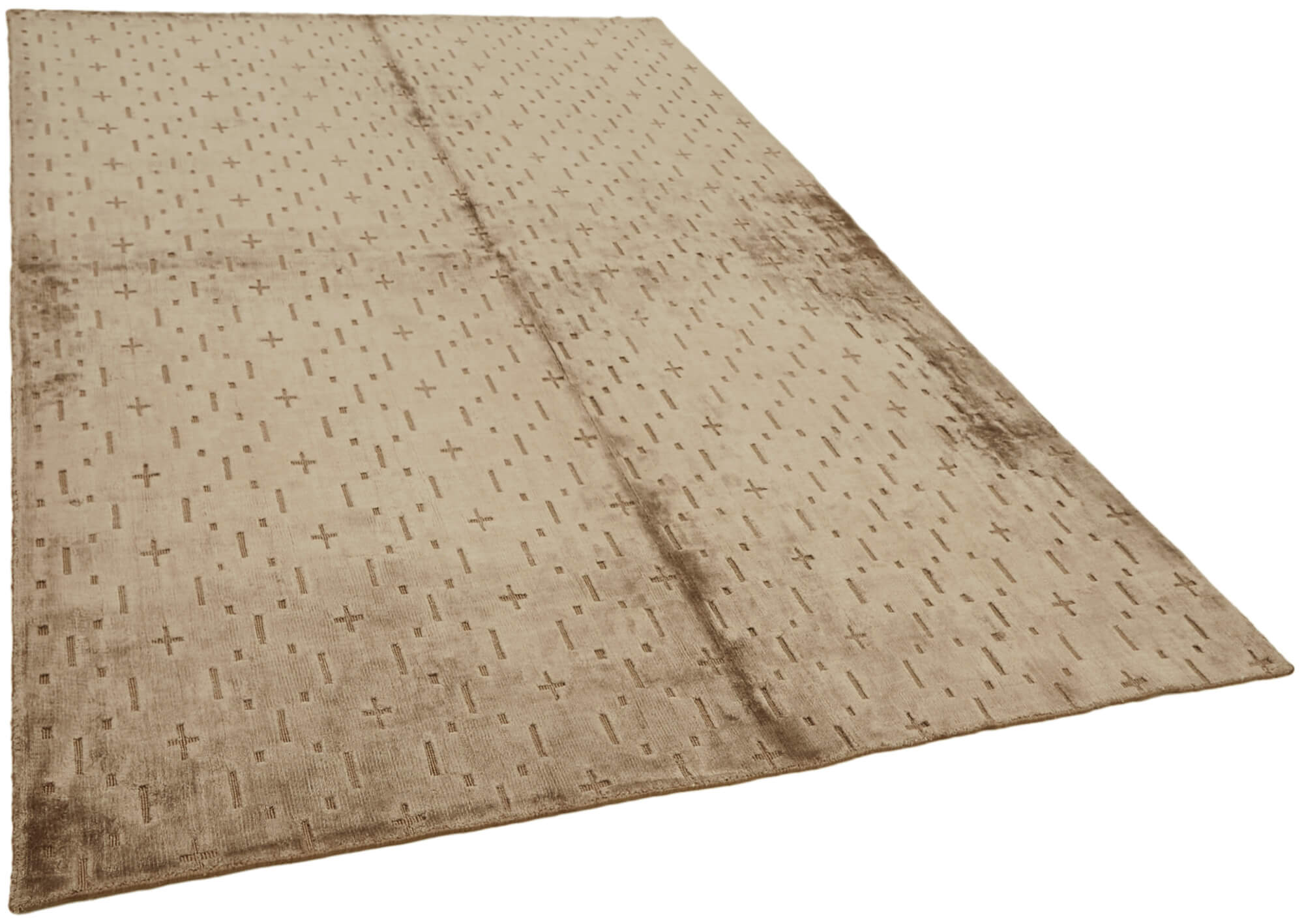 6 x 9 Brown Oushak Rug - 6475