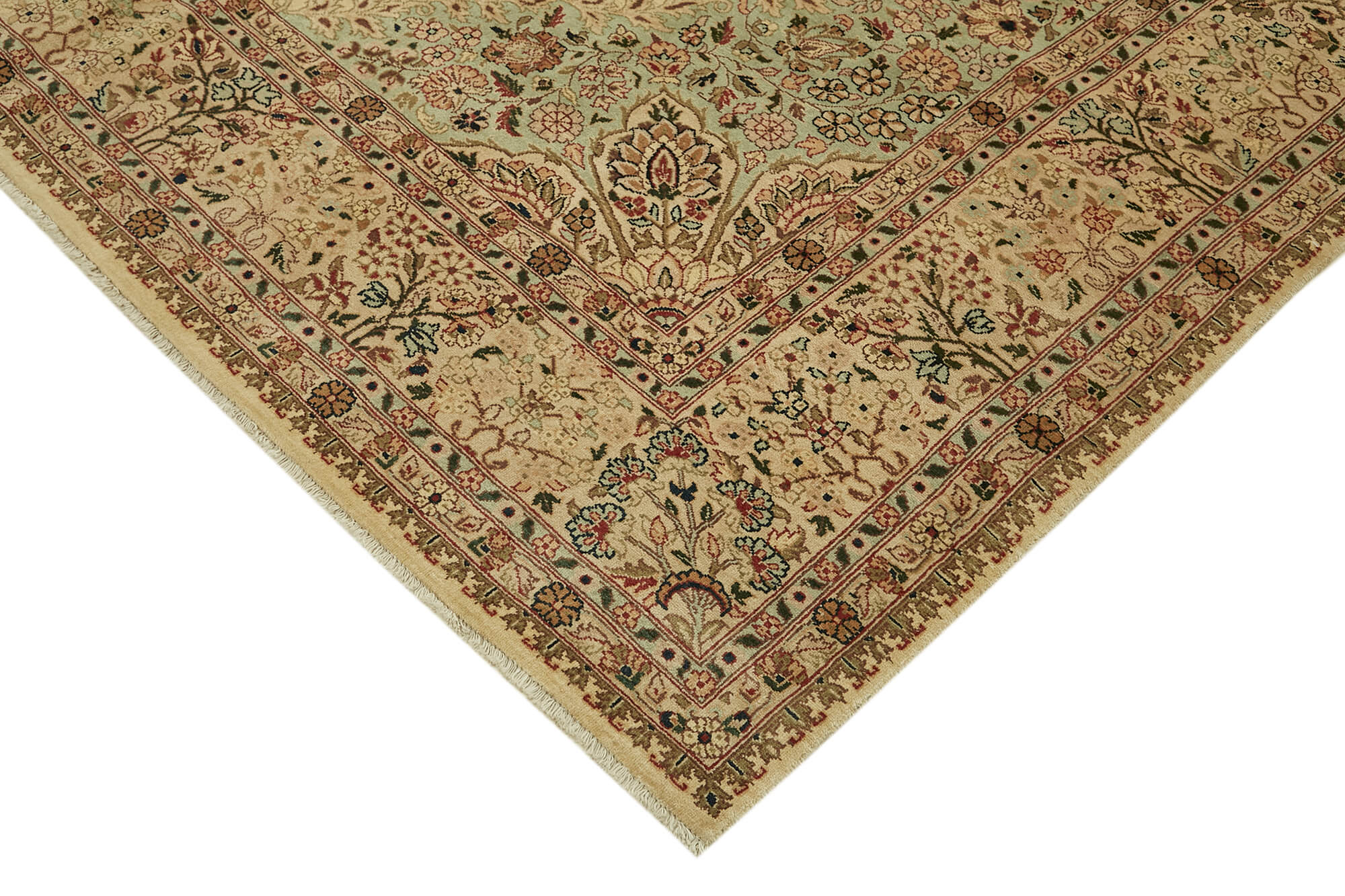 8 x 10 Beige Oushak Rug - 6477