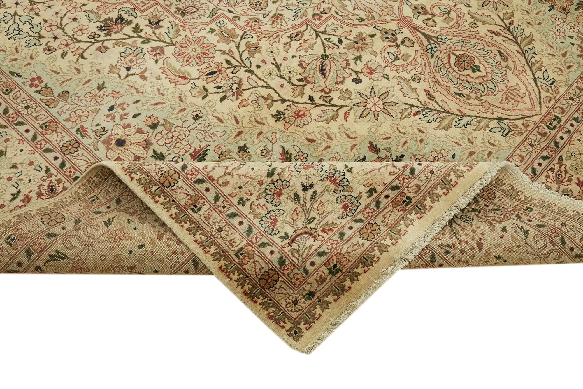 8 x 10 Beige Oushak Rug - 6477