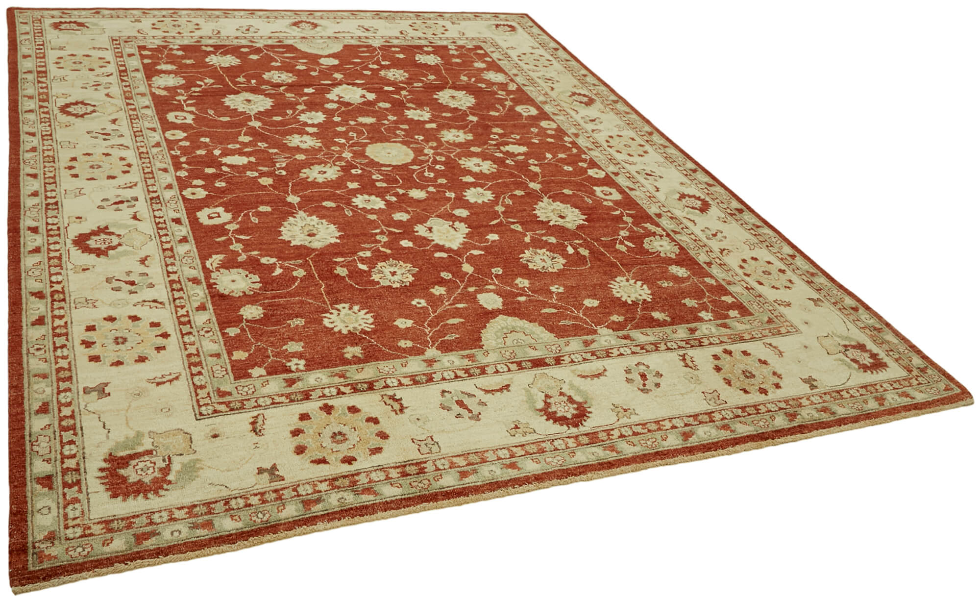 8 x 10 Beige Oushak Rug - 6480