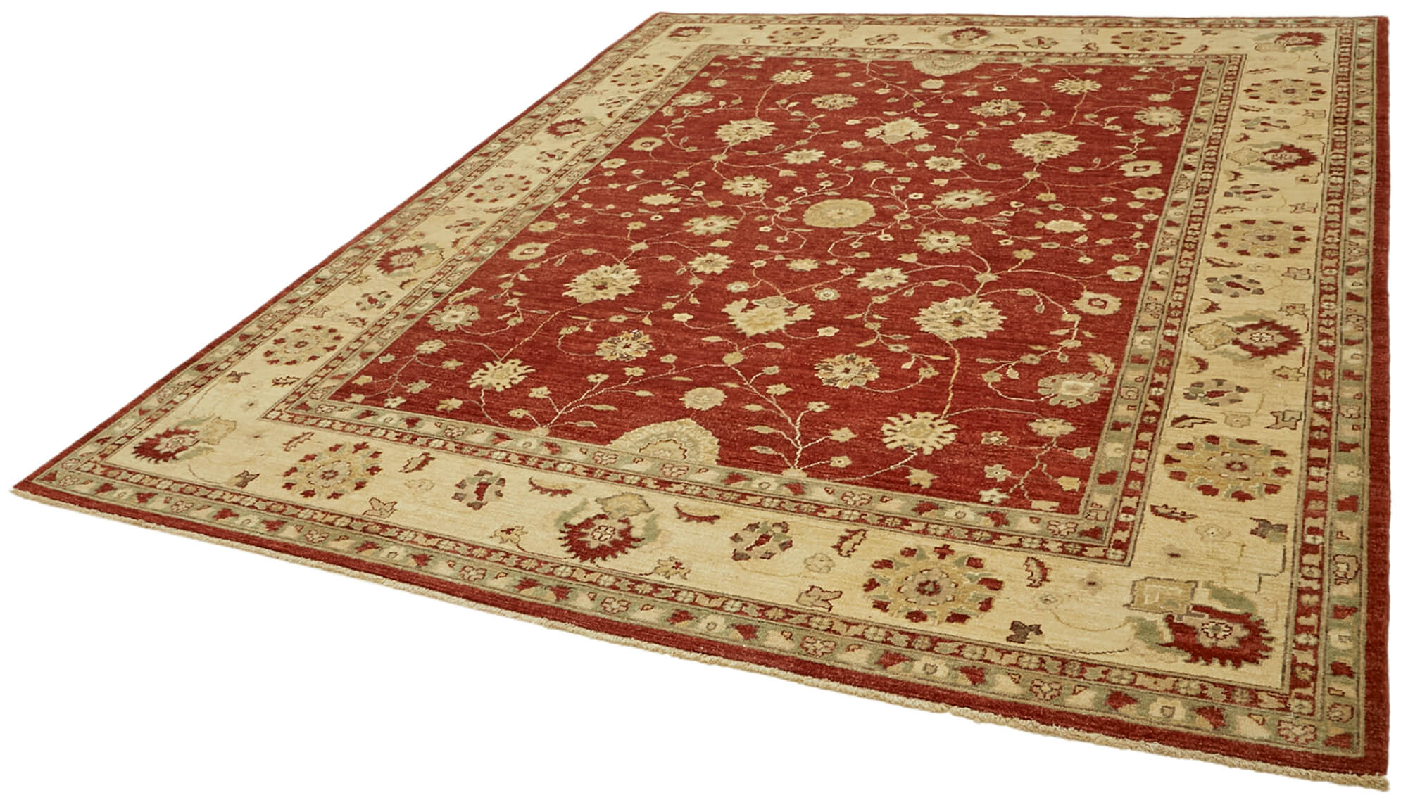 8 x 10 Beige Oushak Rug - 6480