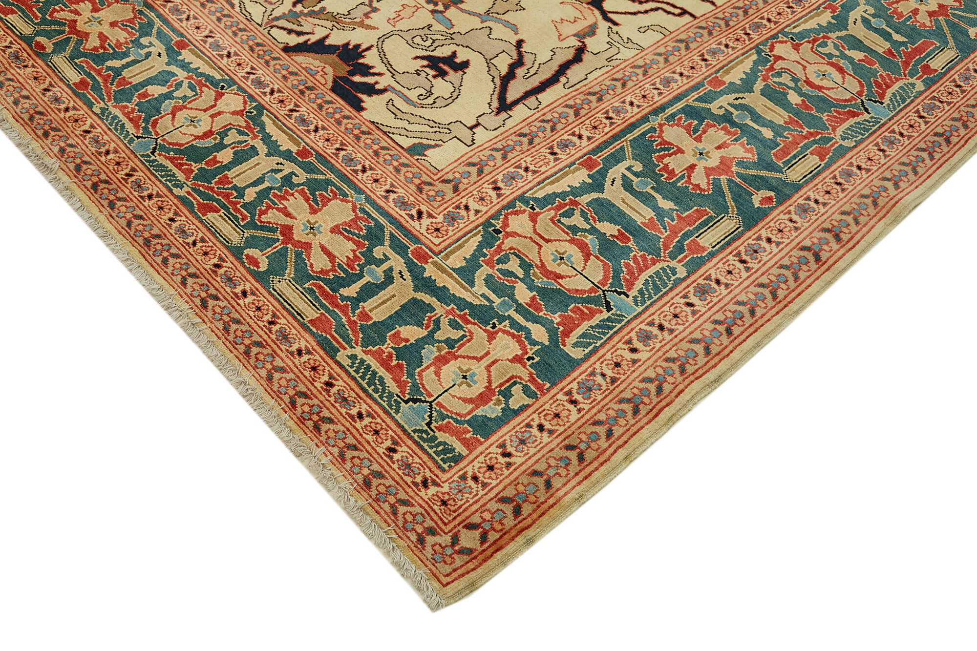 8 x 10 Beige Oushak Rug - 6481