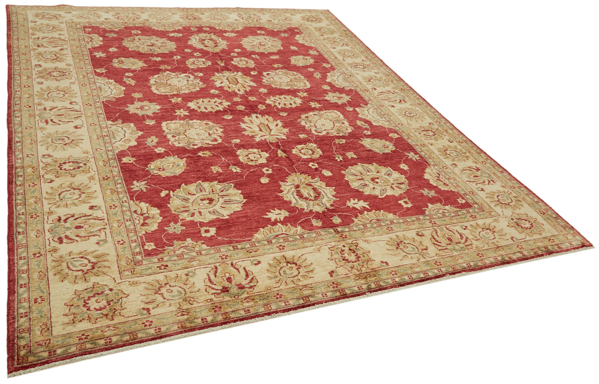 8 x 10 Beige Oushak Rug - 6482