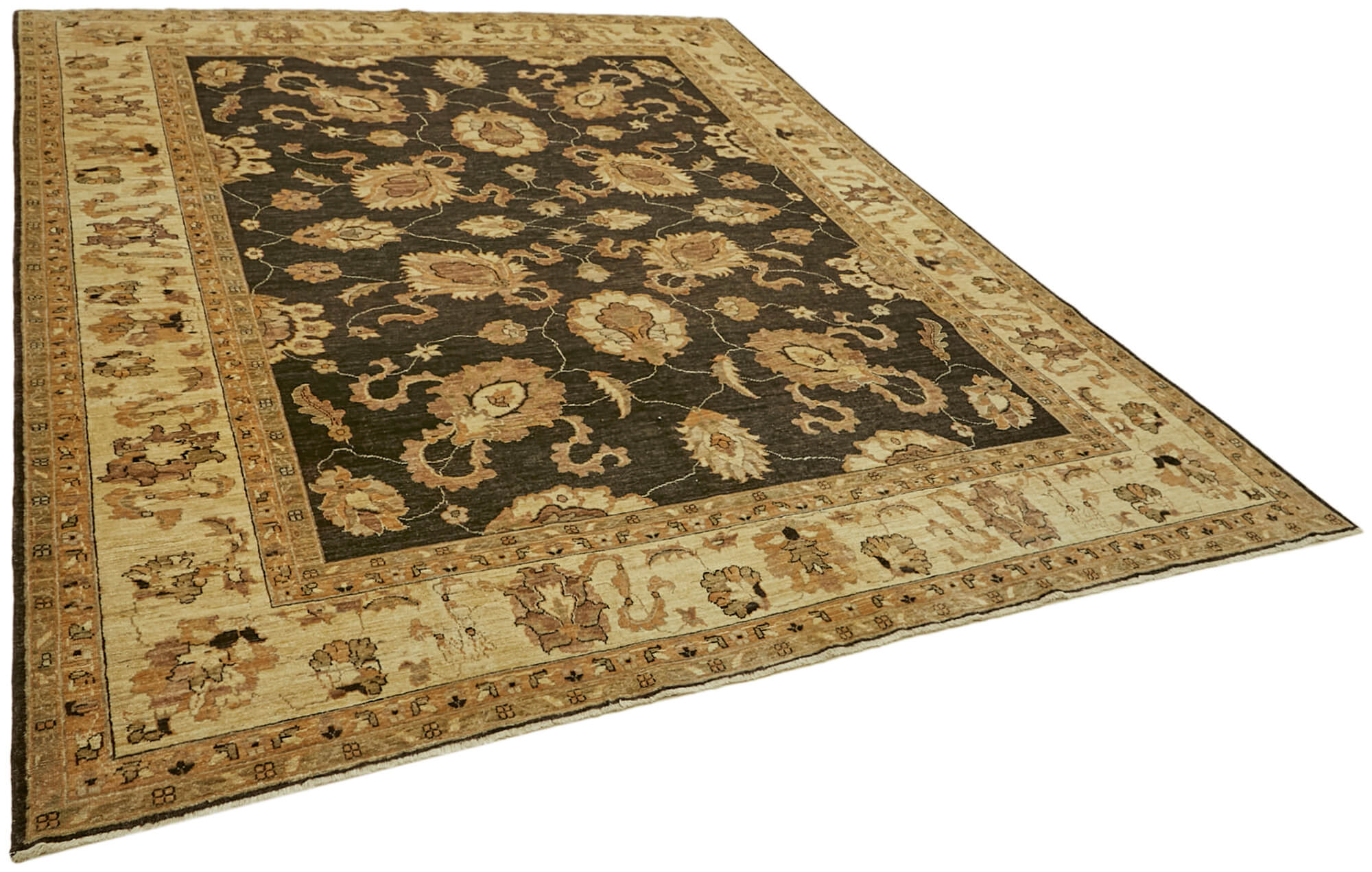 8 x 9 Beige Oushak Rug - 6483