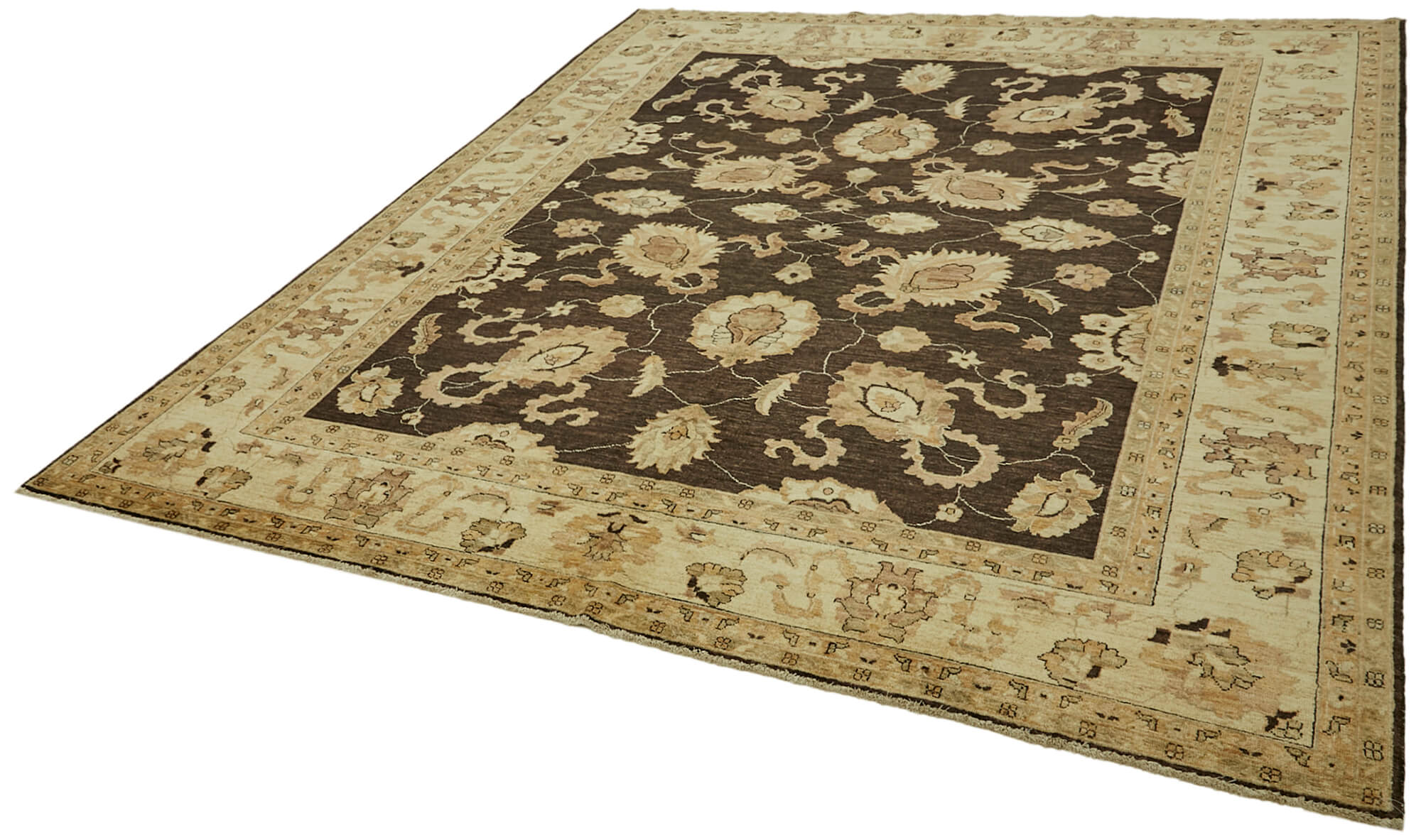 8 x 9 Beige Oushak Rug - 6483