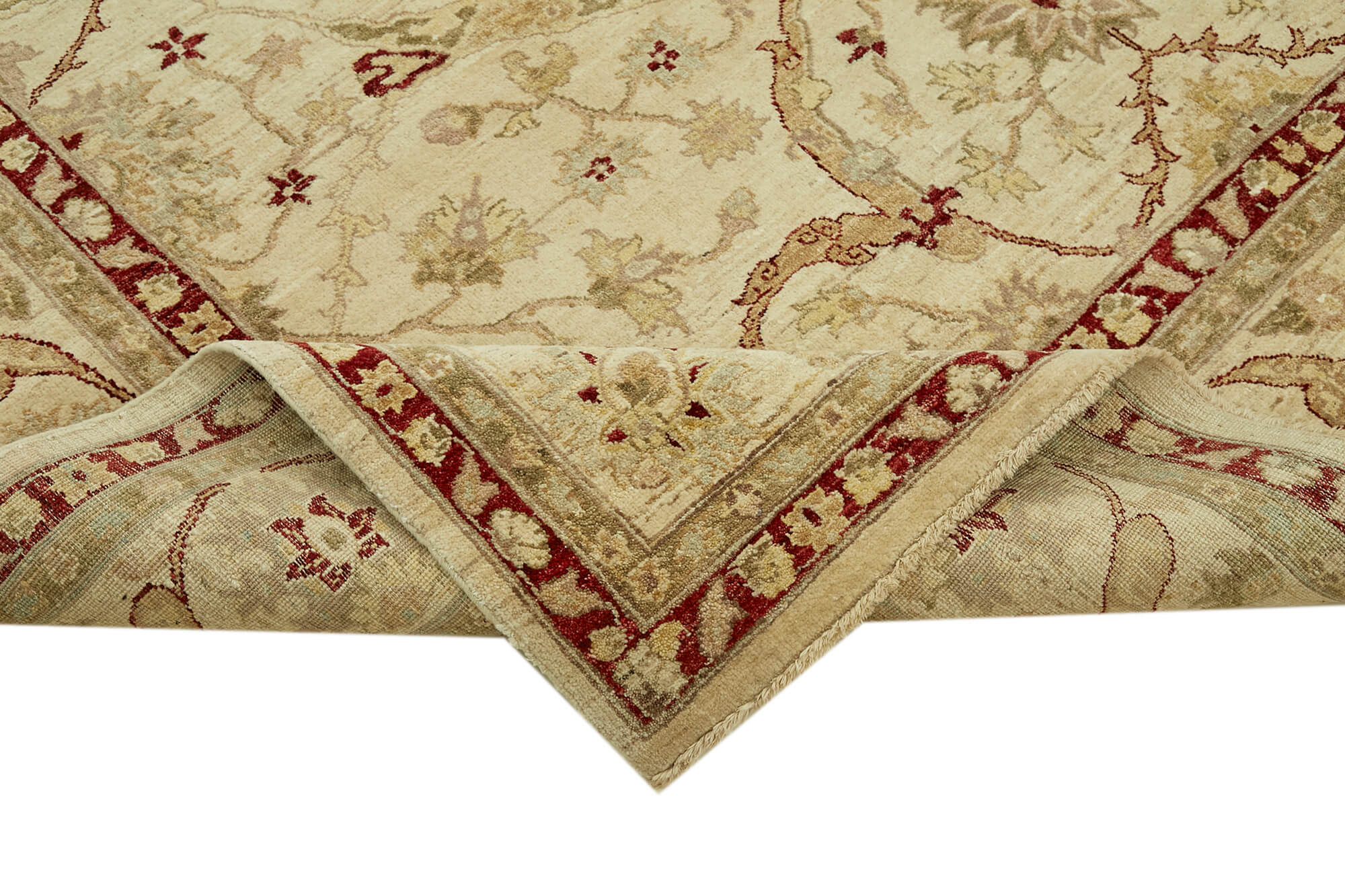 8 x 10 Beige Oushak Rug - 6484