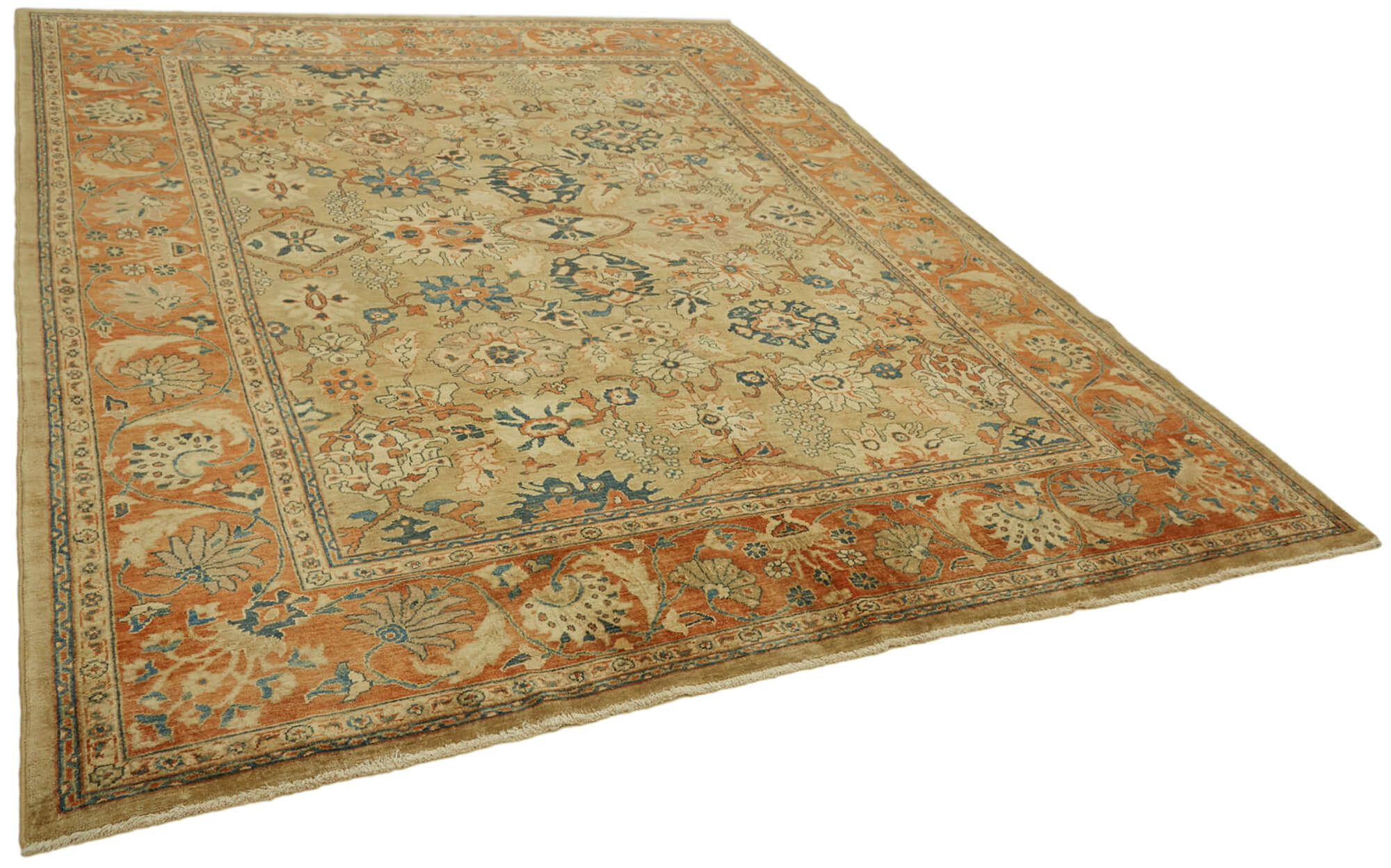 8 x 10 Beige Oushak Rug - 6485