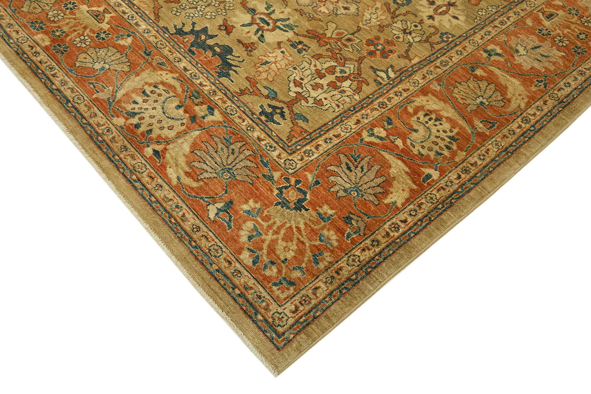 8 x 10 Beige Oushak Rug - 6485