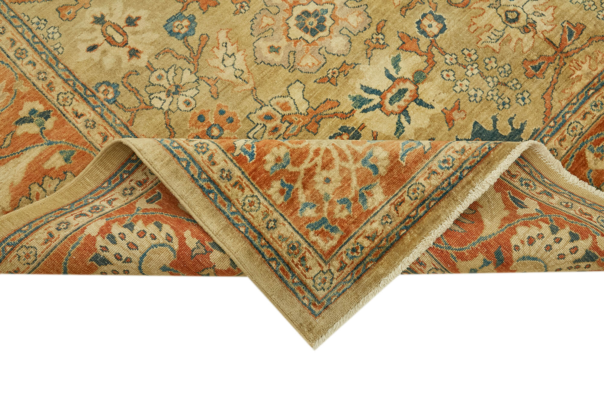 8 x 10 Beige Oushak Rug - 6485