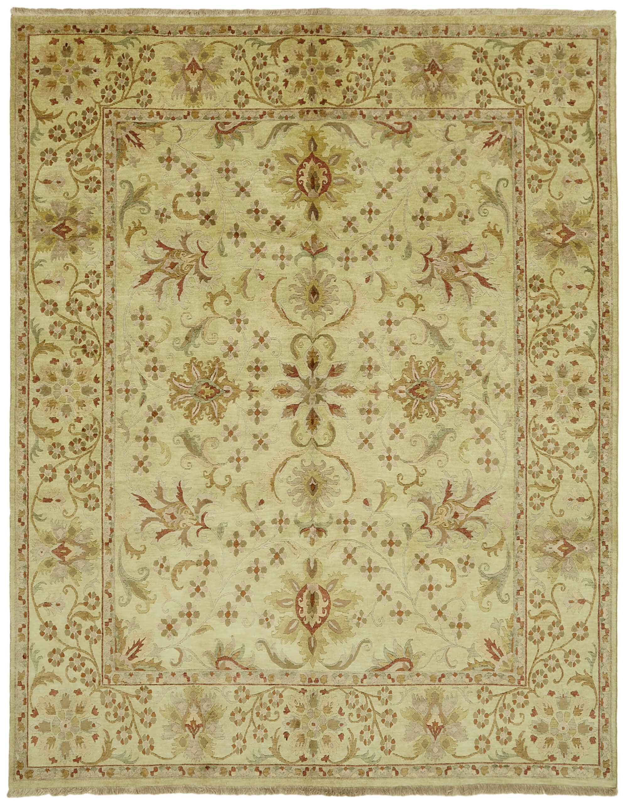 8 x 10 Beige Oushak Rug - 6487