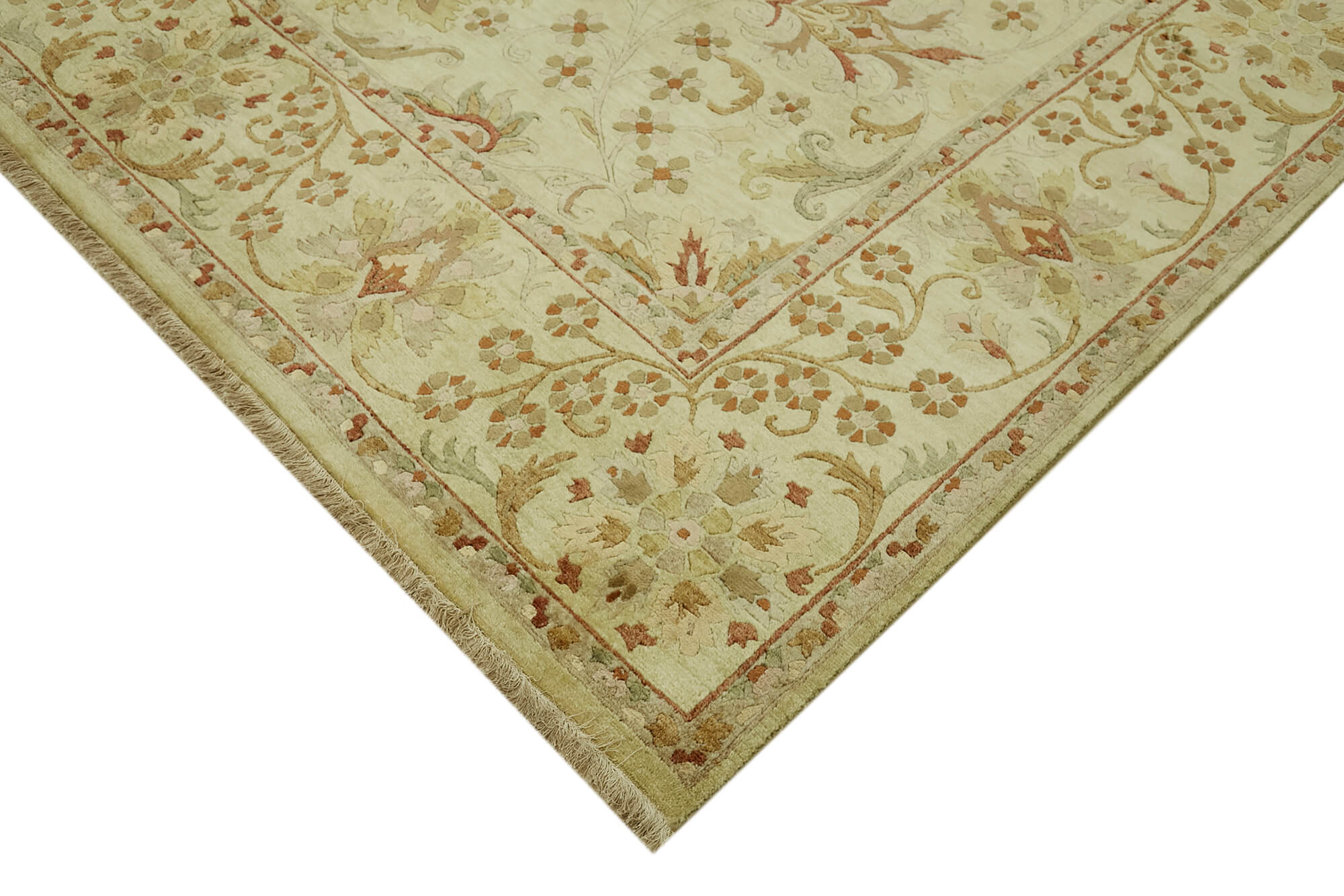 8 x 10 Beige Oushak Rug - 6487