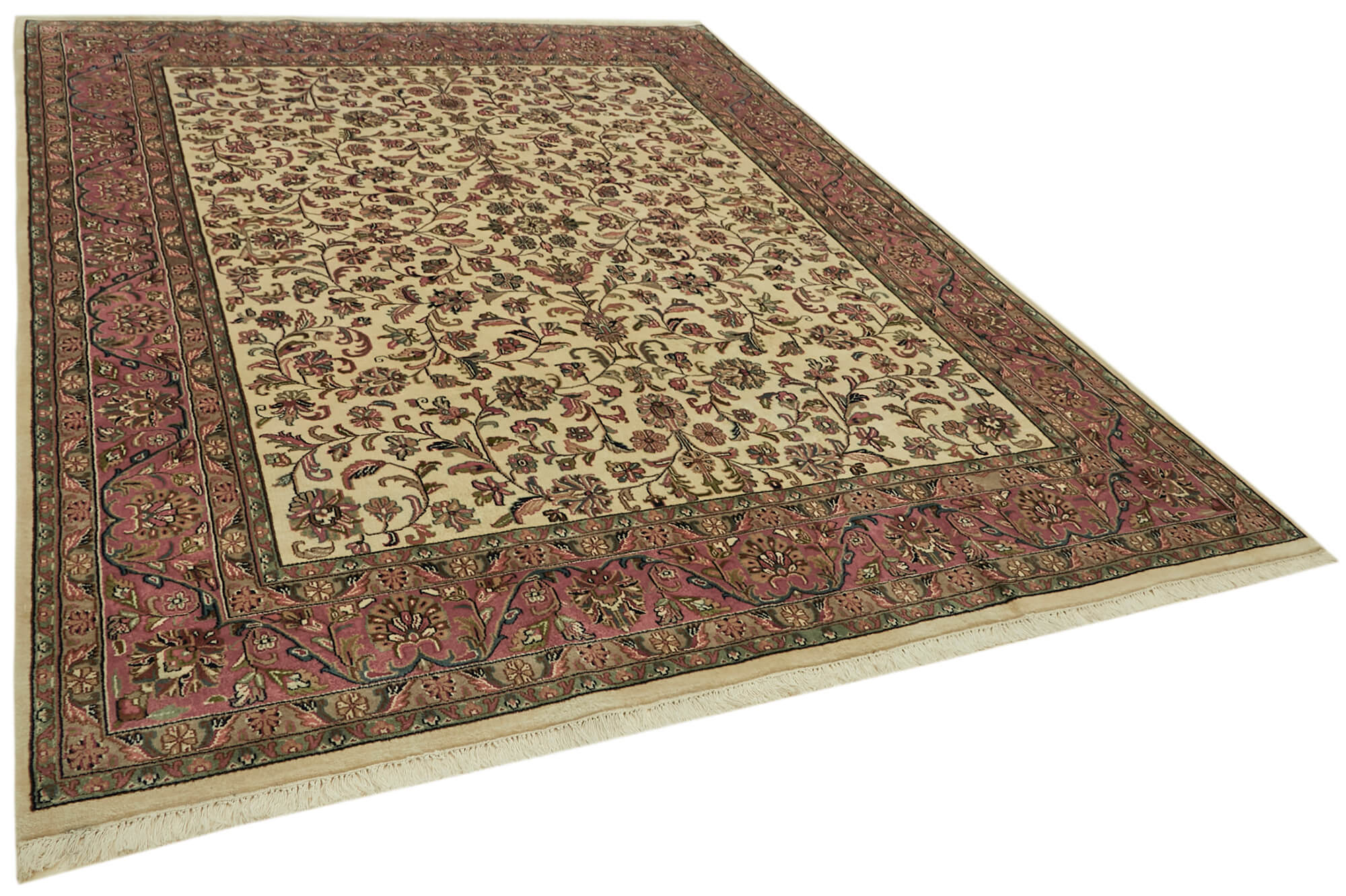 8 x 9 Beige Oushak Rug - 6488