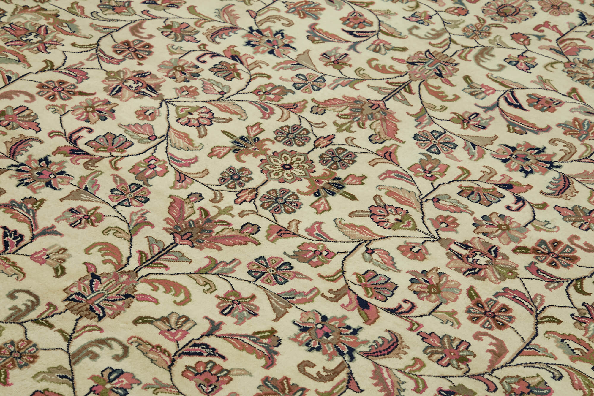 8 x 9 Beige Oushak Rug - 6488