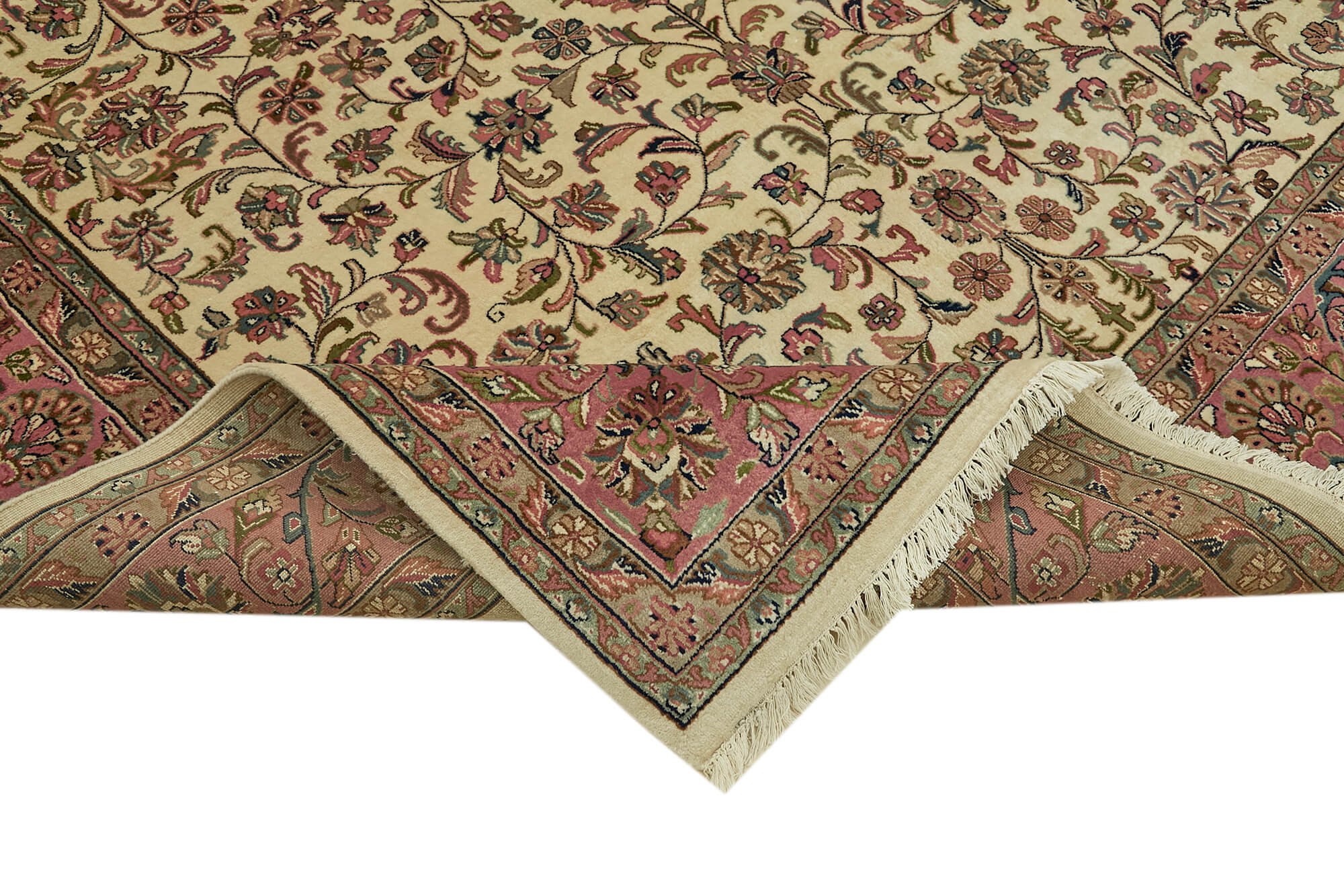 8 x 9 Beige Oushak Rug - 6488