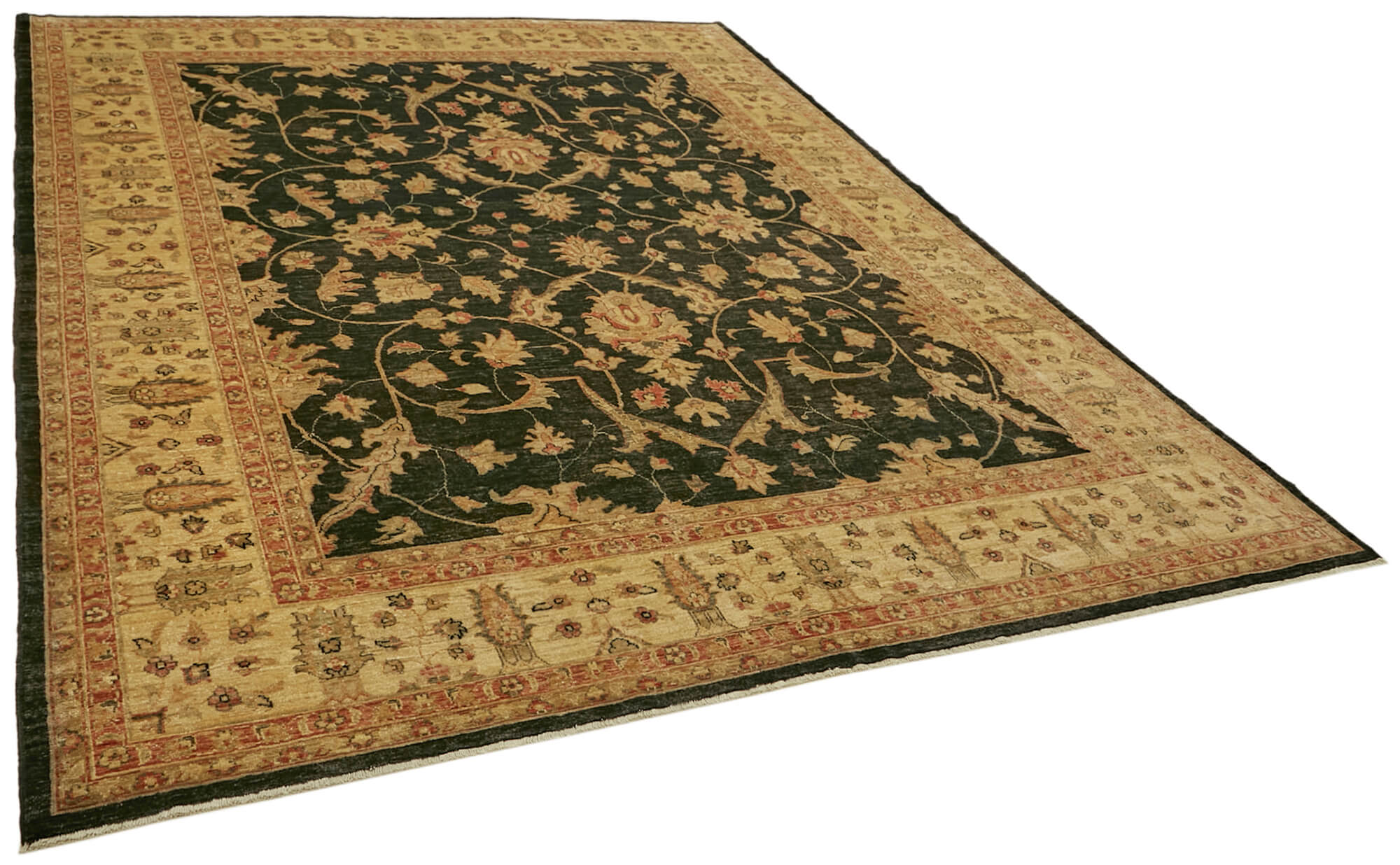 8 x 10 Beige Oushak Rug - 6489