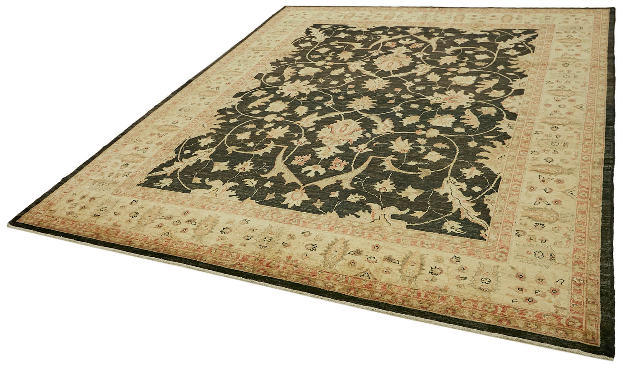 8 x 10 Beige Oushak Rug - 6489